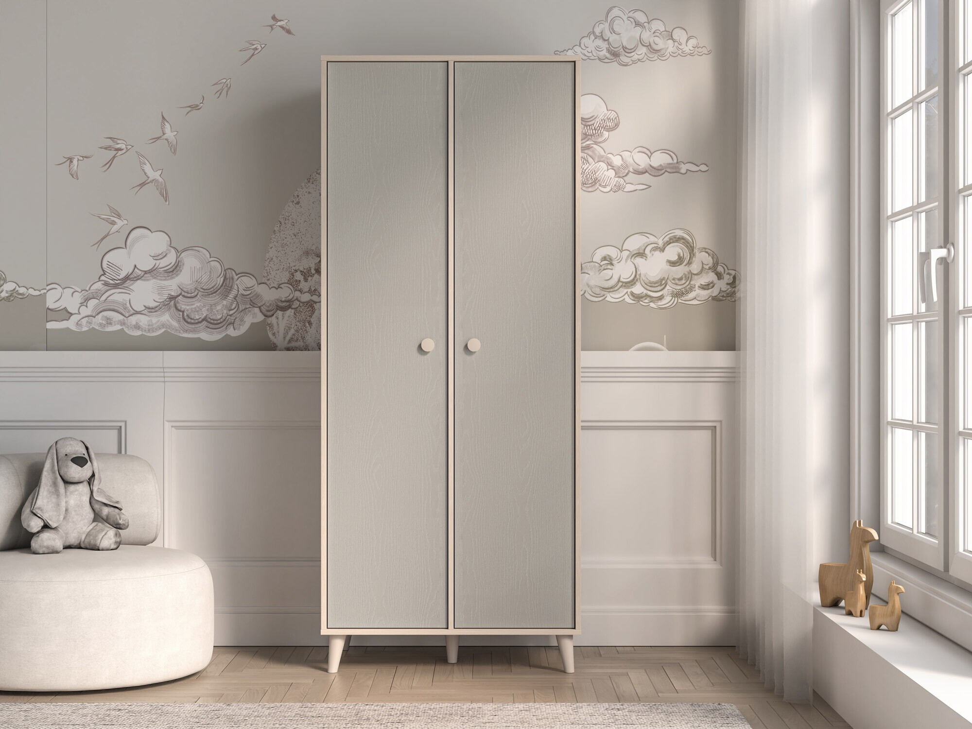 Шкаф Tortoli 101 (Серый)