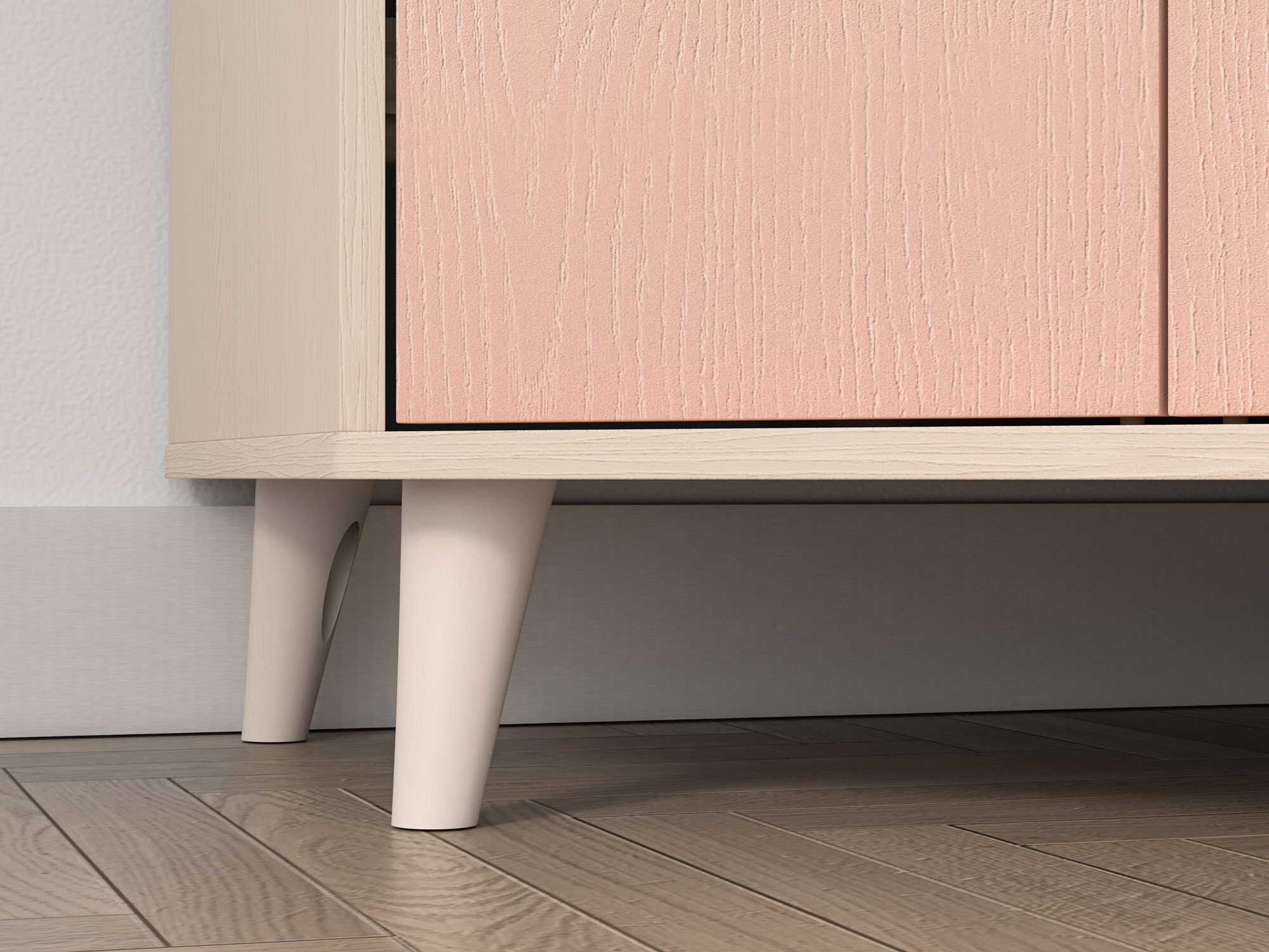 Угловой шкаф Tortoli 100 (Розовый)