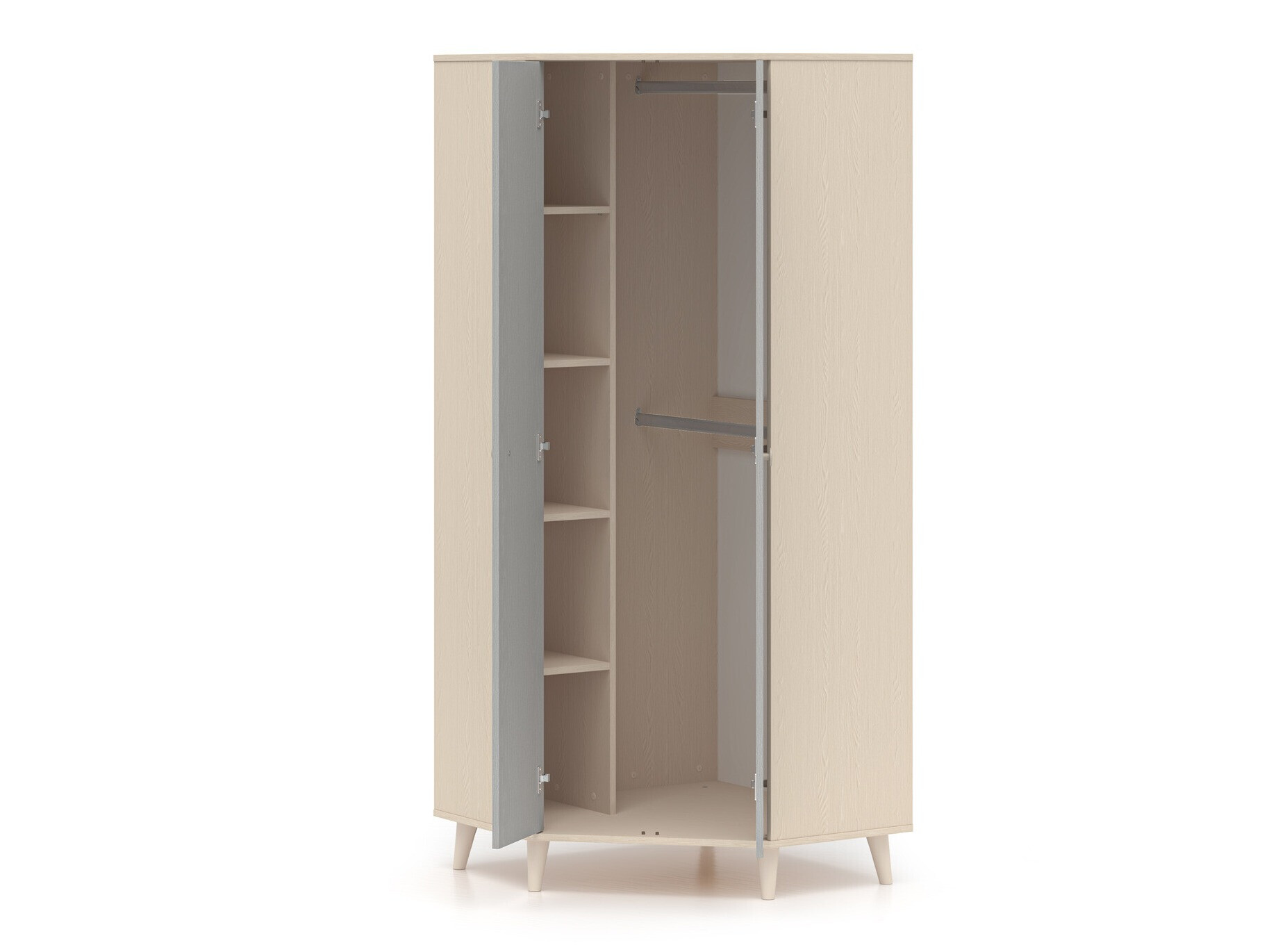 Угловой шкаф Tortoli 100 (Серый)