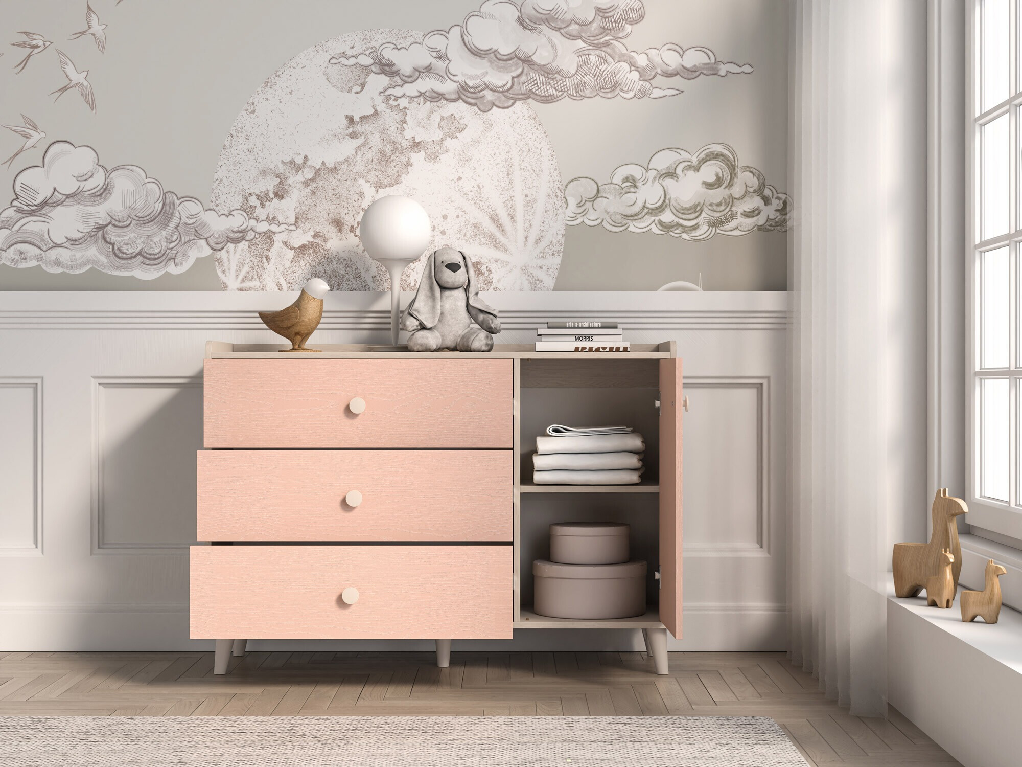 Kомод Tortoli 104 (Розовый)