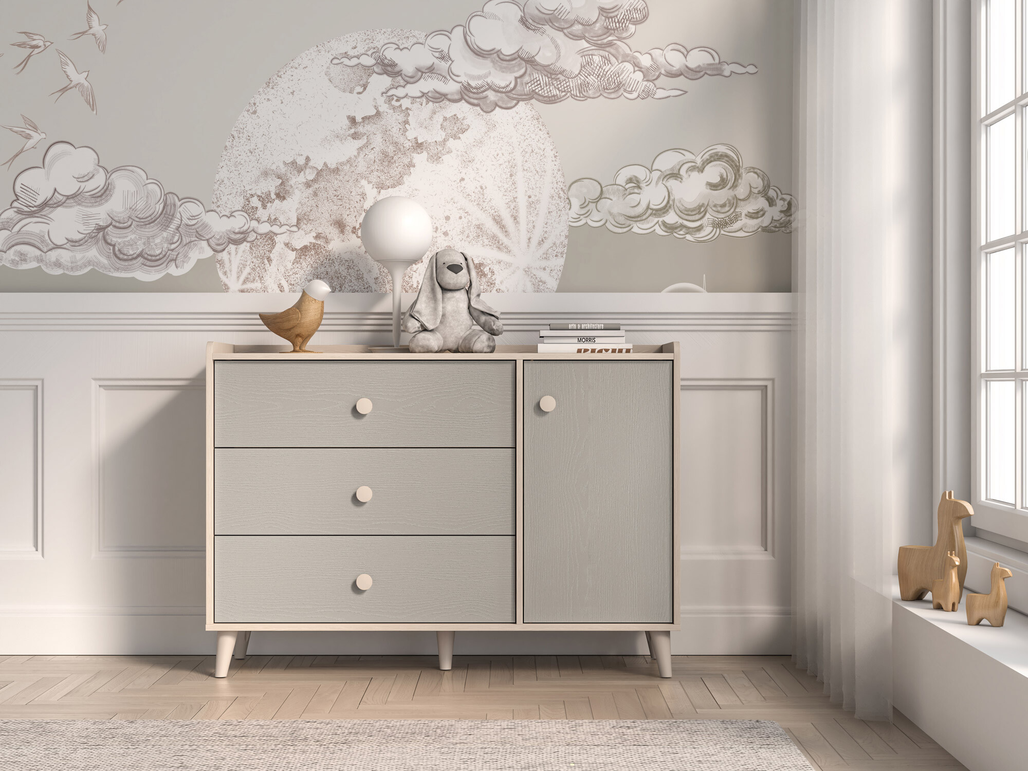 Kомод Tortoli 104 (Серый)