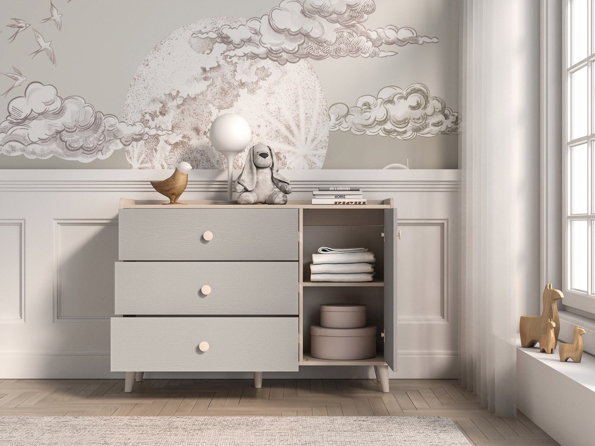 Kомод Tortoli 104 (Серый)