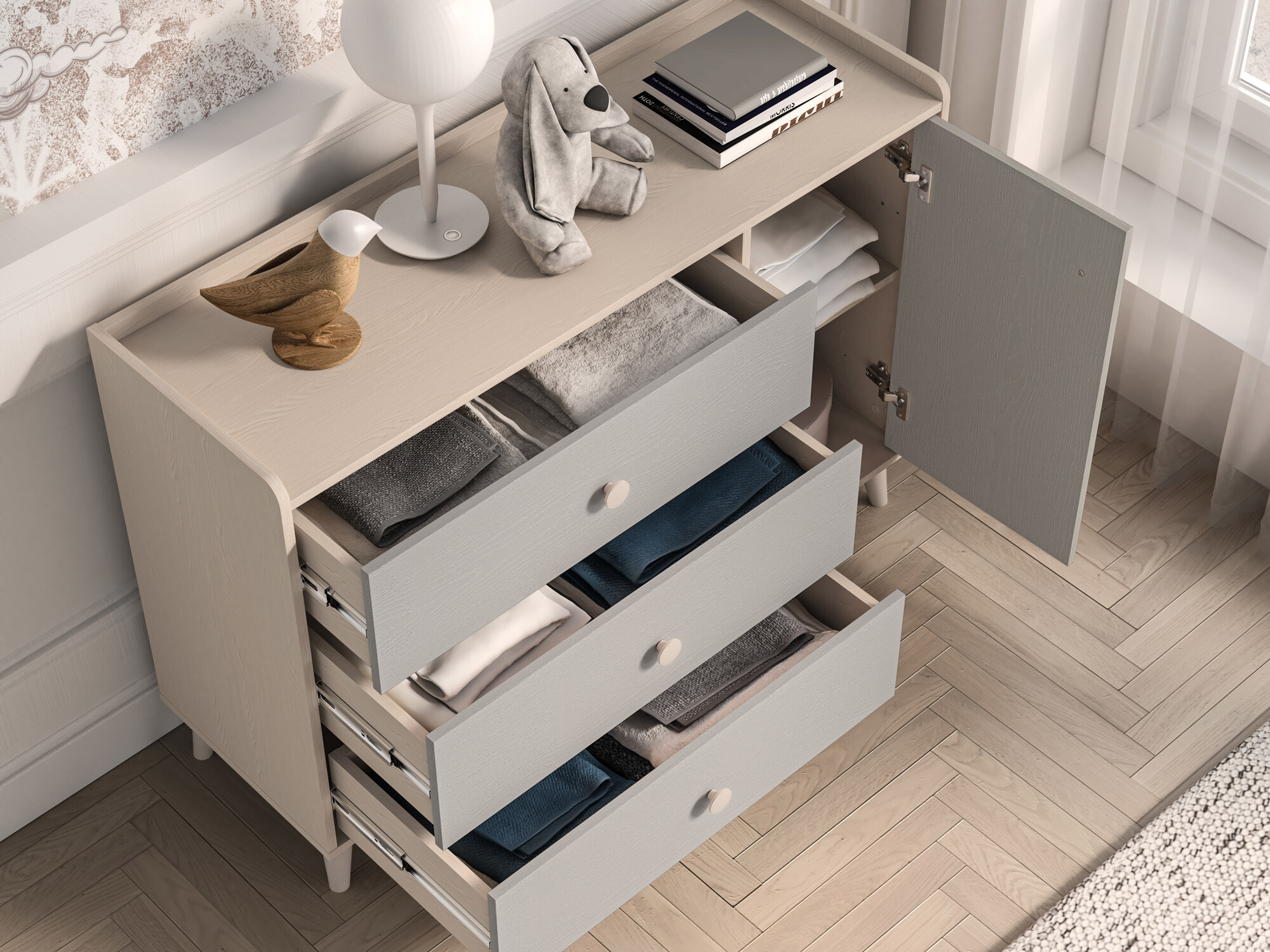 Kомод Tortoli 104 (Серый)