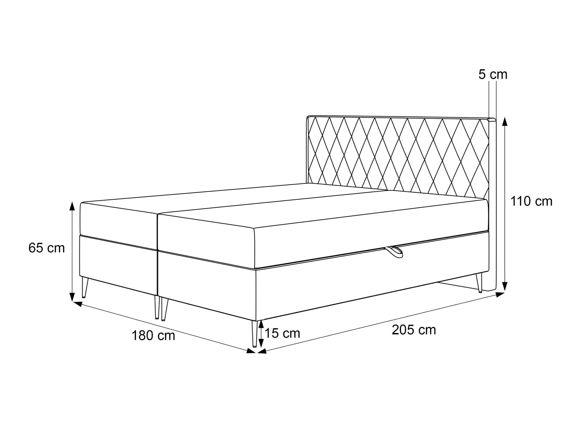 Kontinentālā gulta Martinez 110 (Magic Velvet 2229)