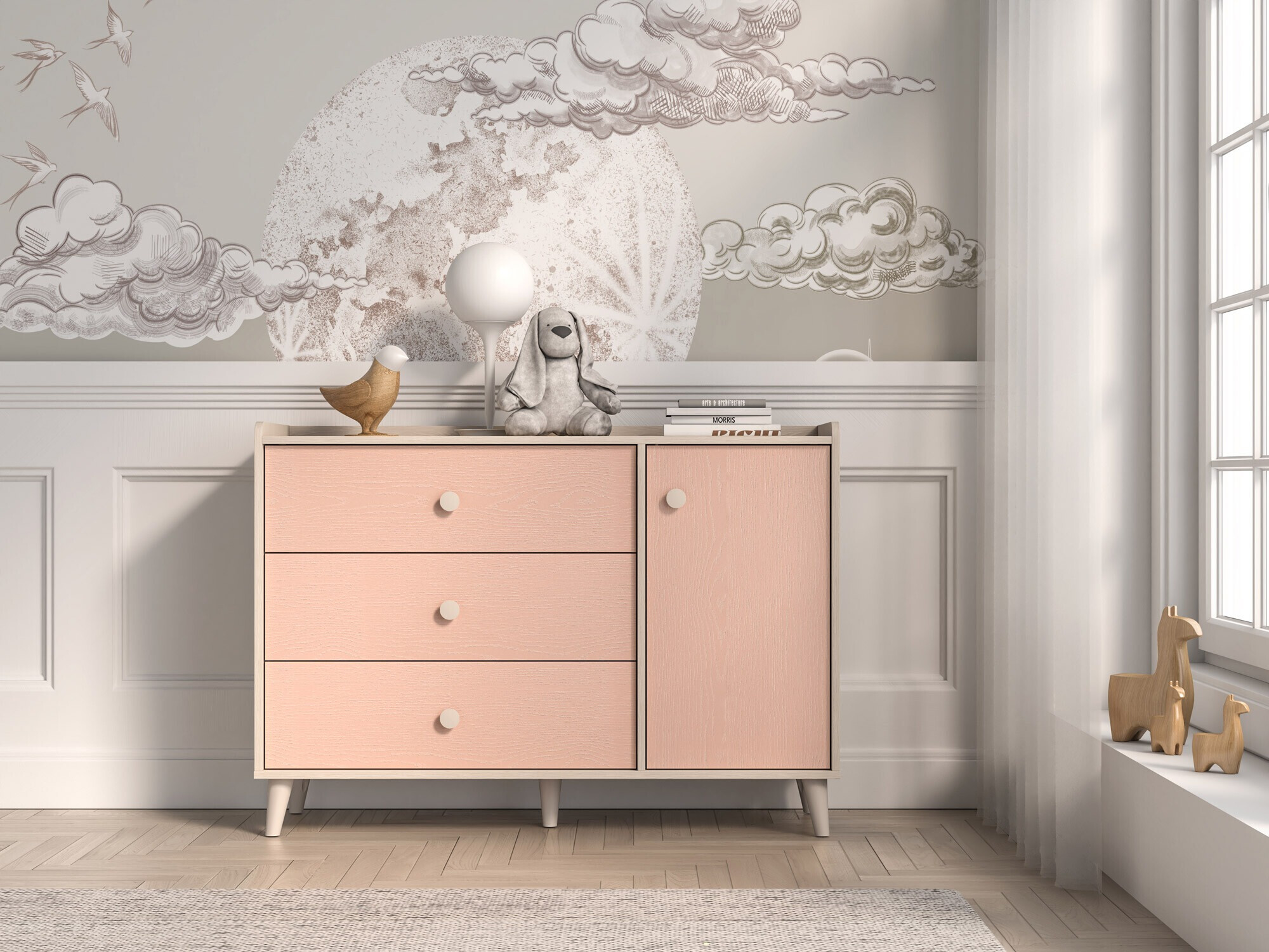 Kumode Tortoli 104 (Tumši rozā)