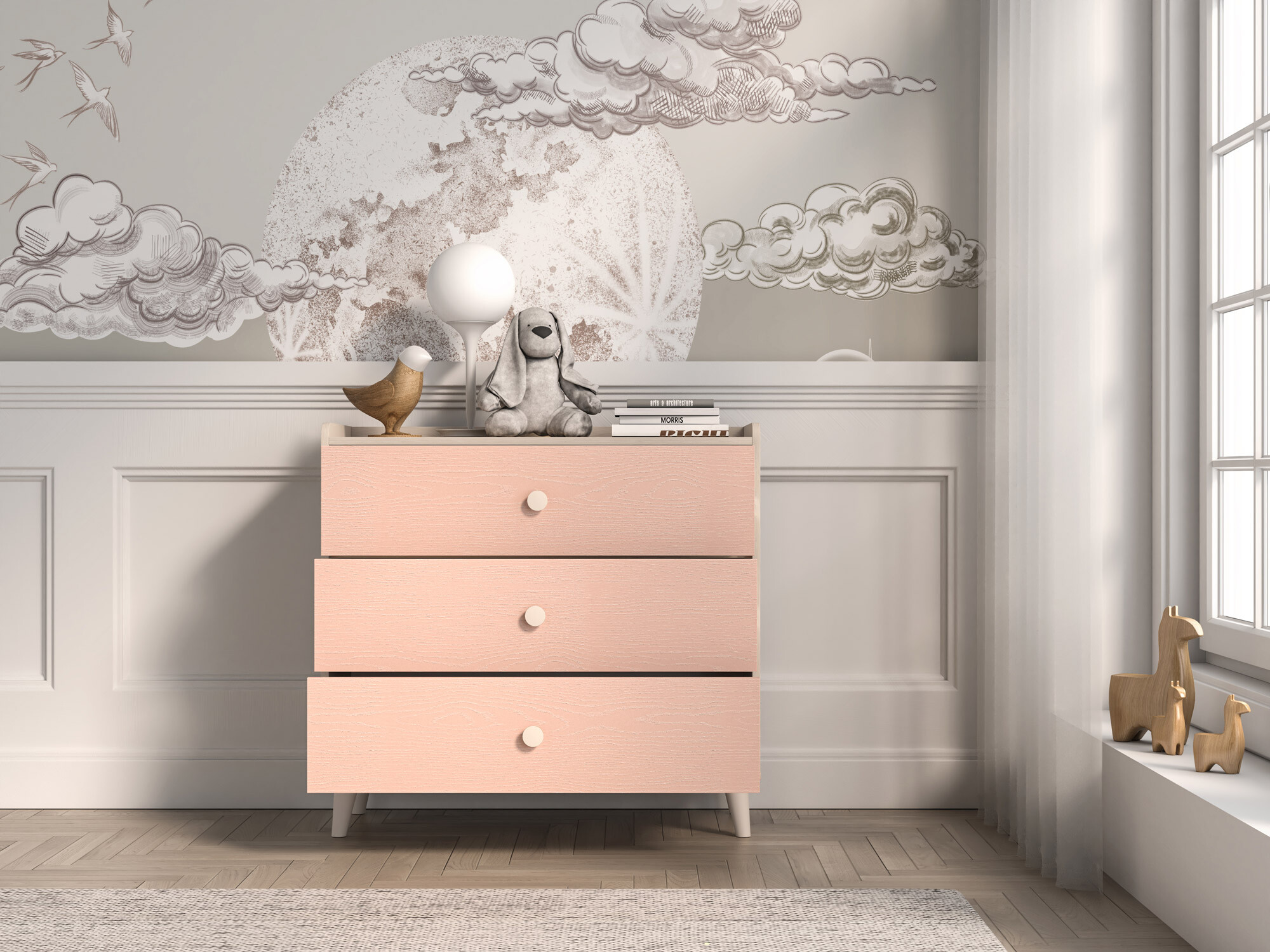 Kumode Tortoli 105 (Tumši rozā)