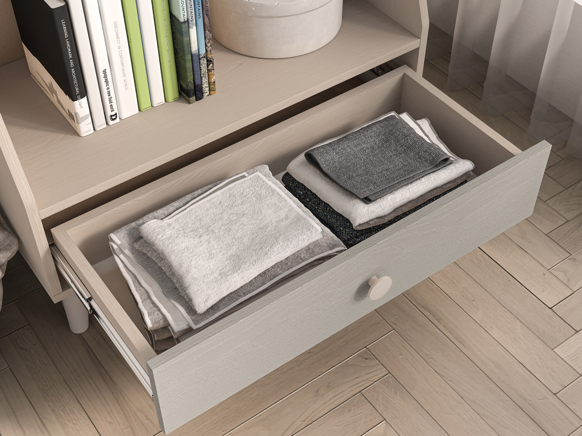 Plaukts Tortoli 107 (Pelēks)