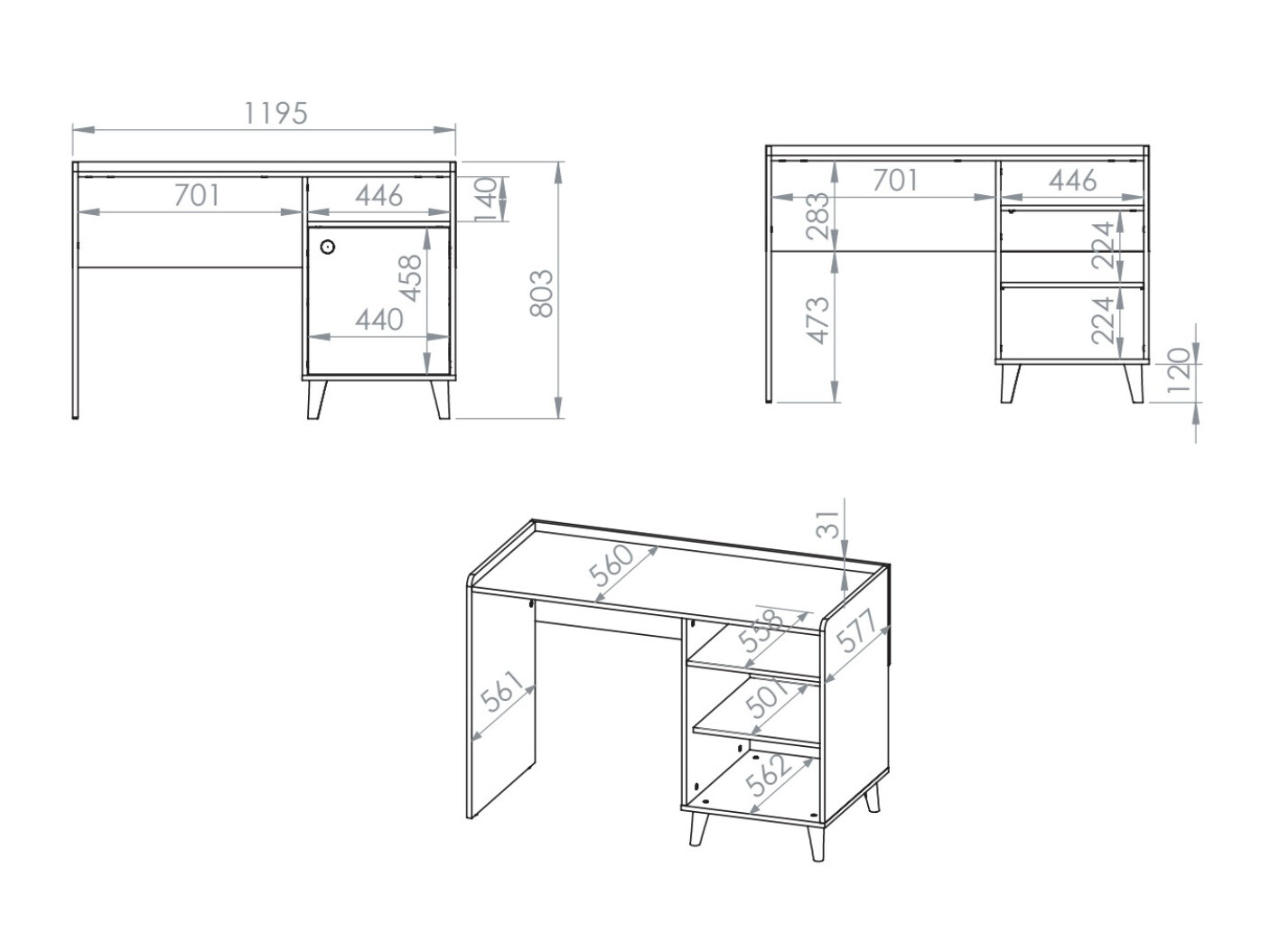 Rakstāmgalds Tortoli 106 (Tumši rozā)