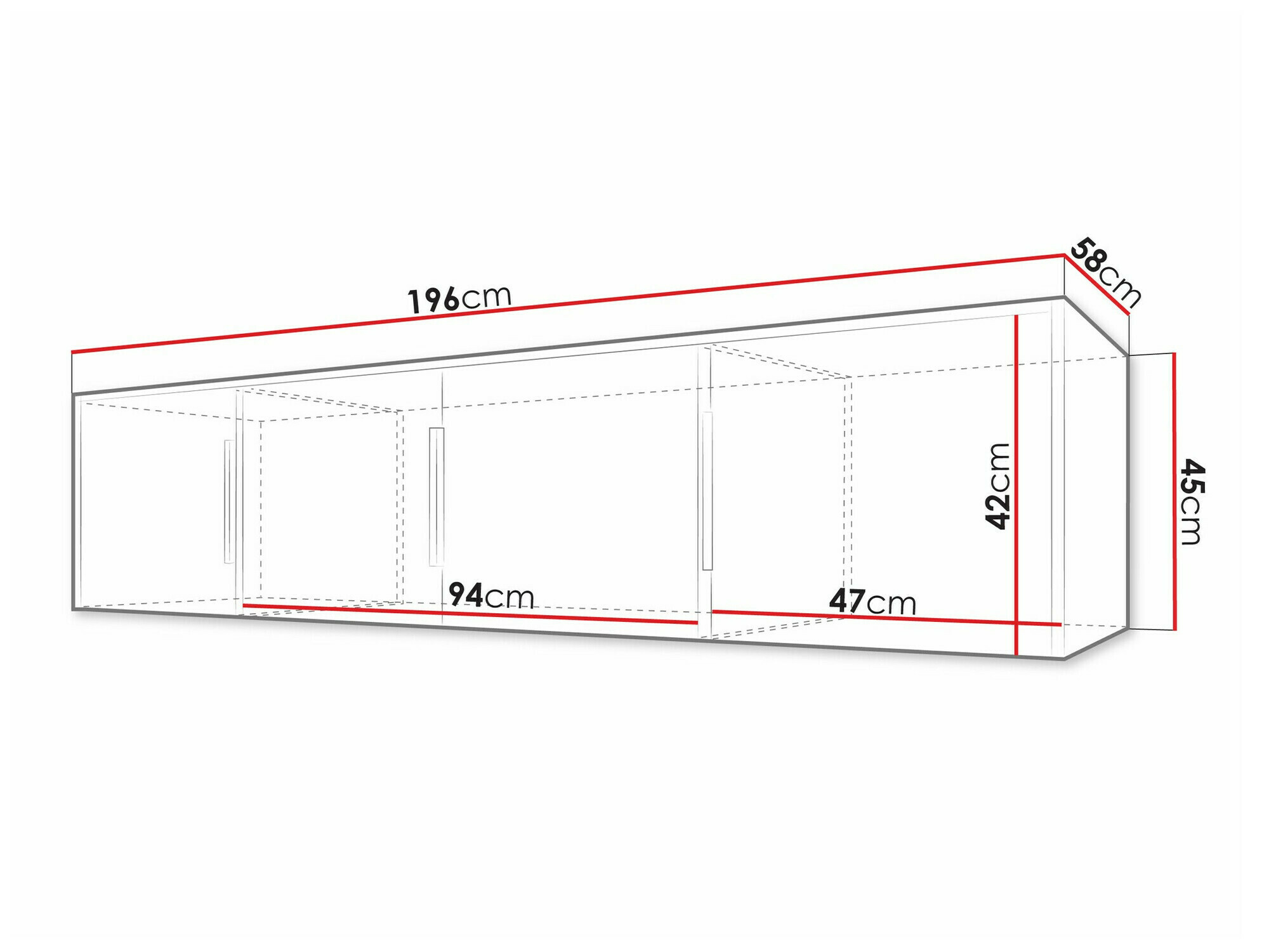 Шкаф Enolevo 108 (Дуб вотан + Чёрный)