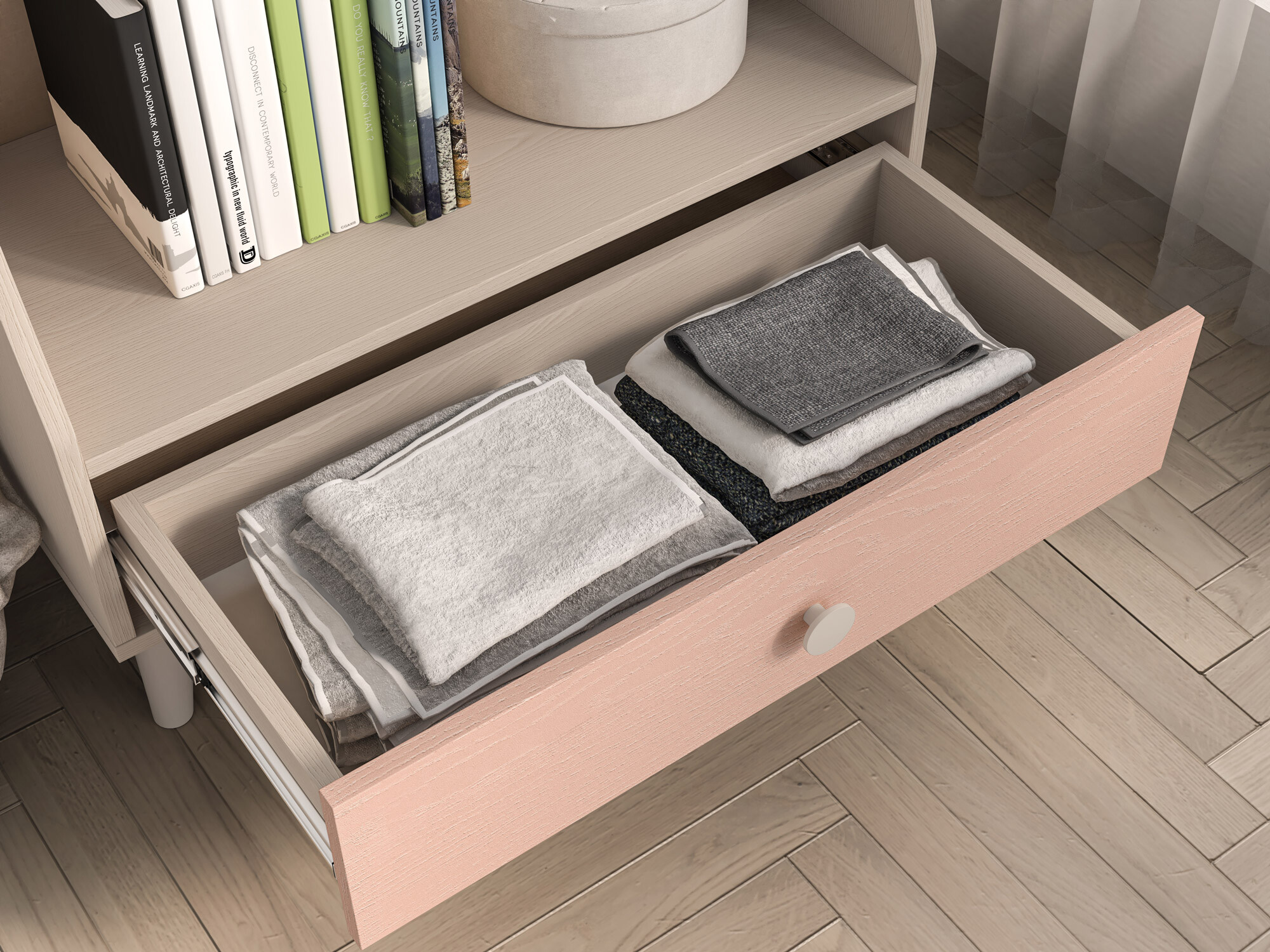 Стеллаж Tortoli 107 (Розовый)