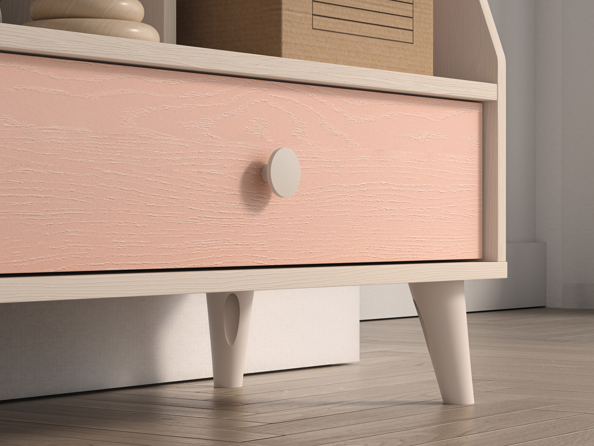 Стеллаж Tortoli 107 (Розовый)