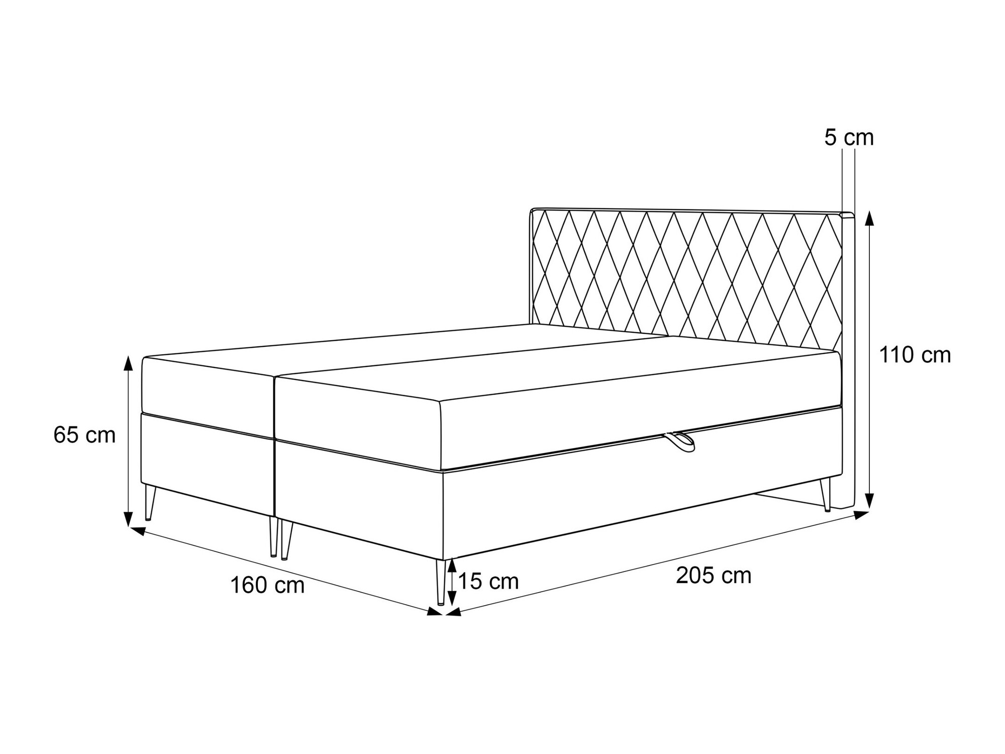 Kontinentālā gulta Martinez 110 (Magic Velvet 2210)
