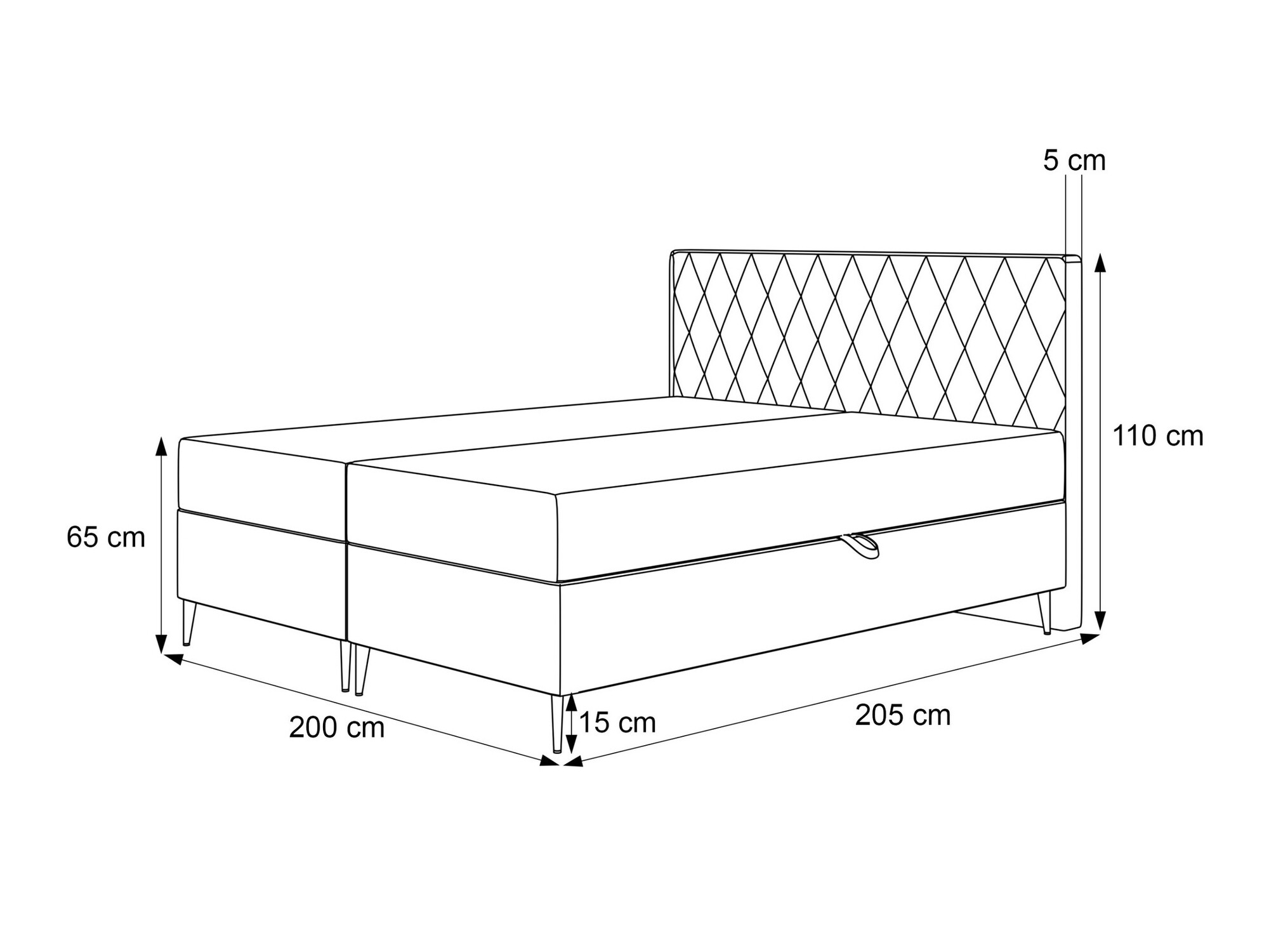 Kontinentālā gulta Martinez 110 (Magic Velvet 2216)