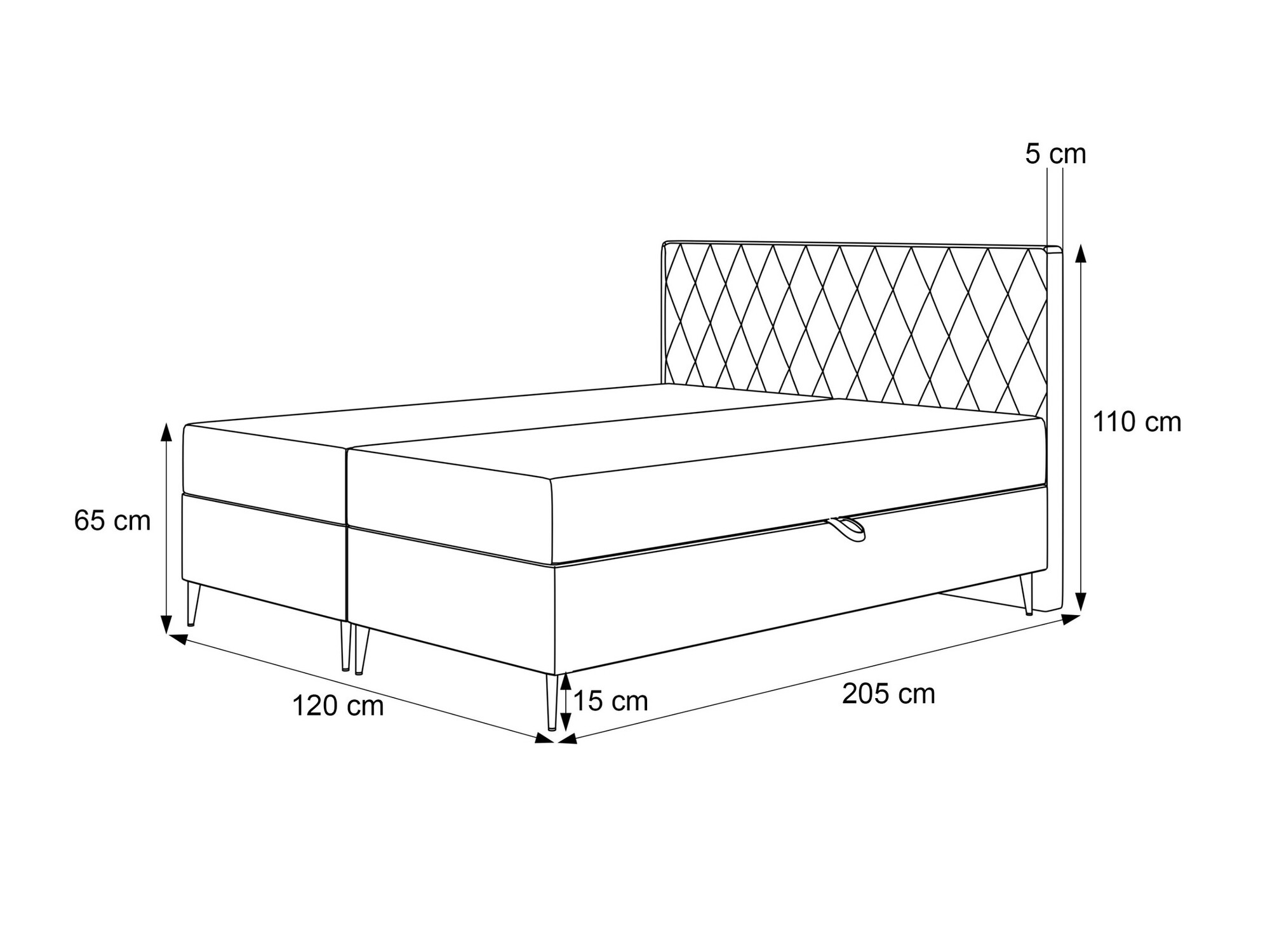 Kontinentālā gulta Martinez 110 (Melody 13)