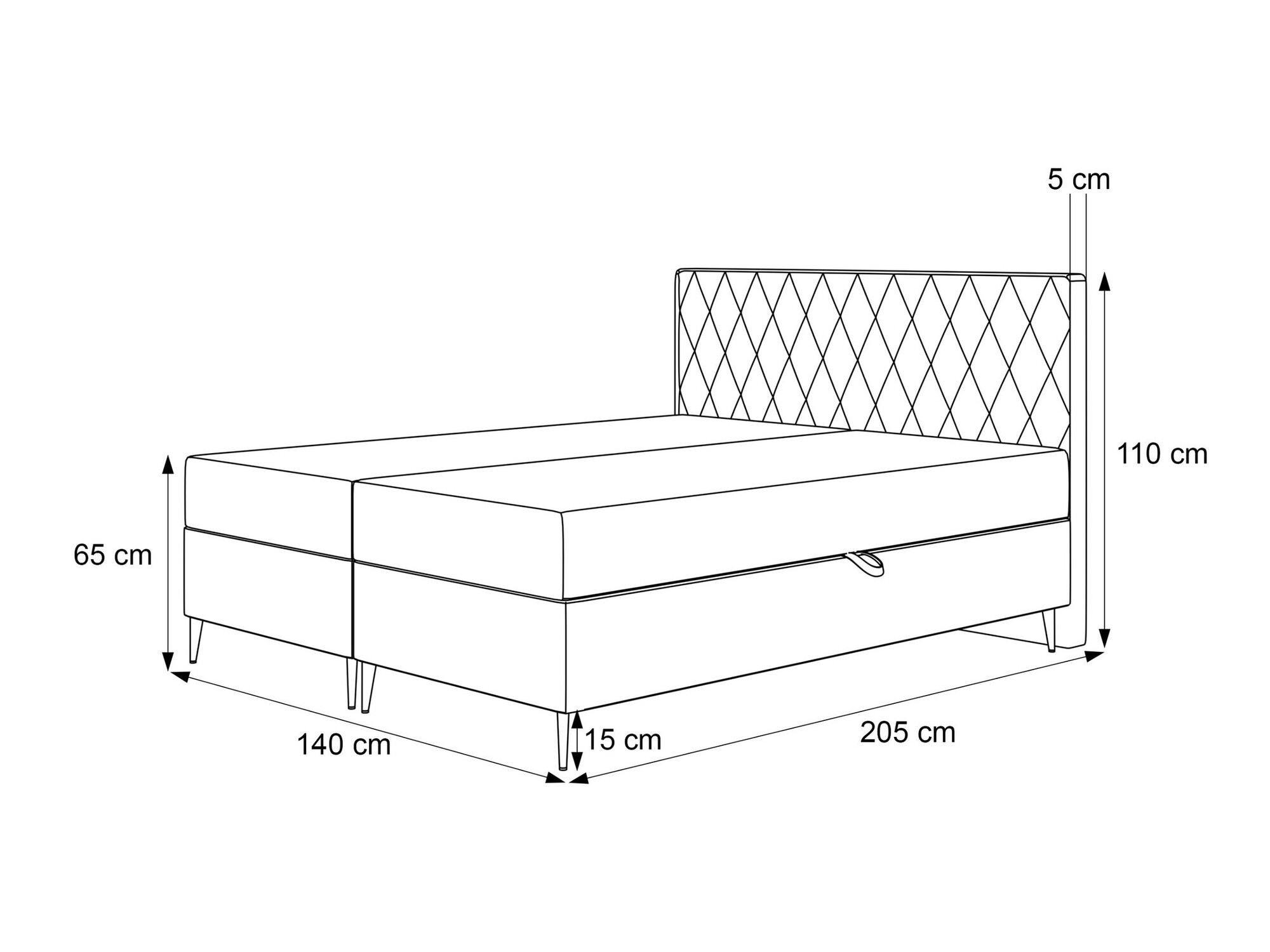 Континентальная кровать Martinez 110 (Melody 12)