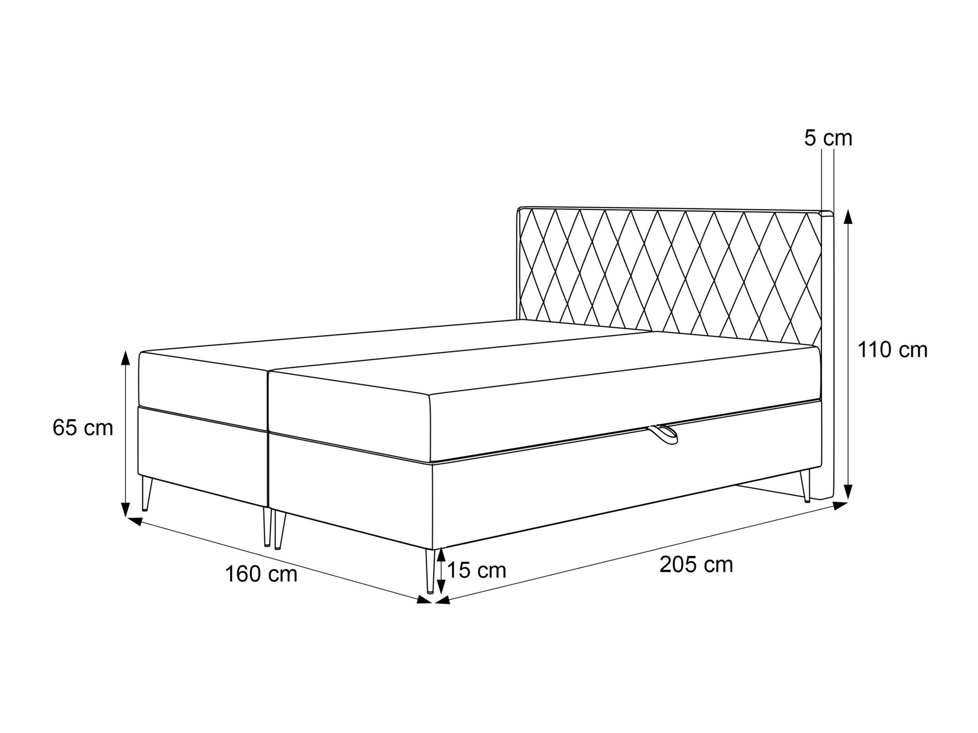 Континентальная кровать Martinez 110 (Melody 12)