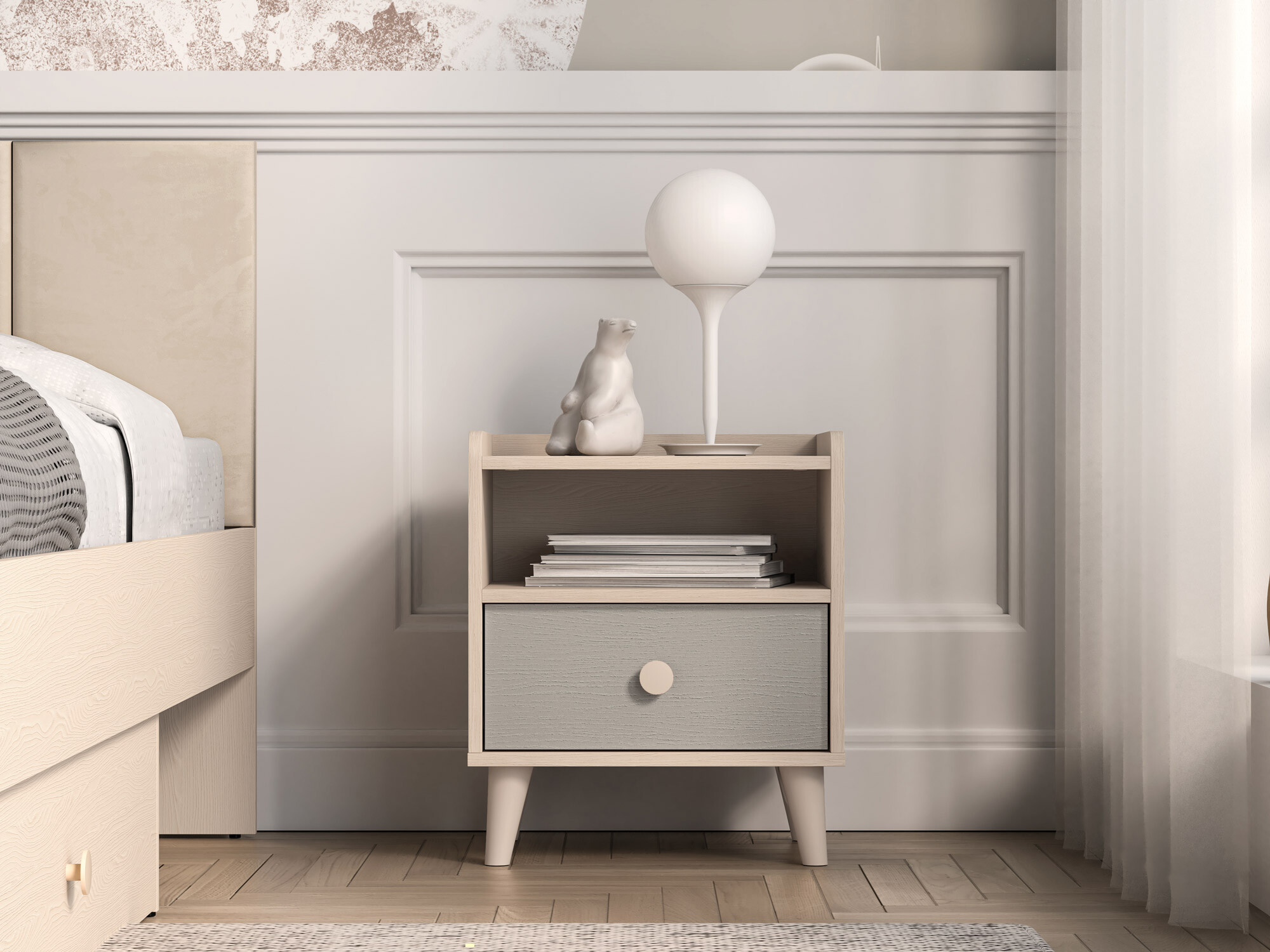 Naktsgaldiņš Tortoli 108 (Pelēks)