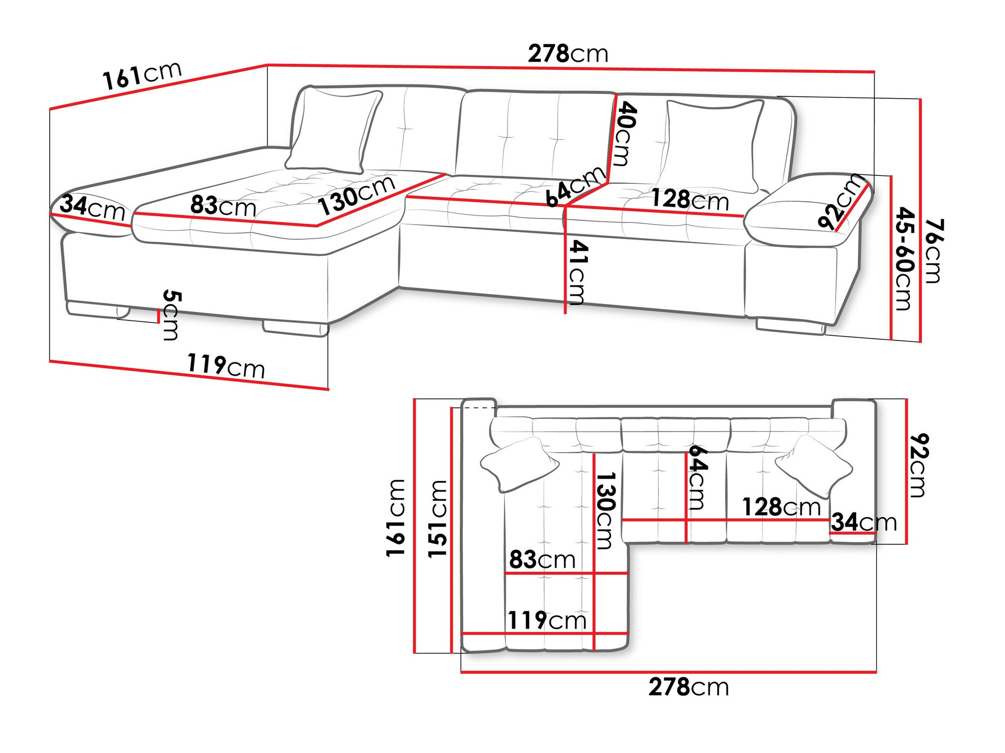 Stūra dīvāns Comfivo 219 (Soft 017 + Soul 17)