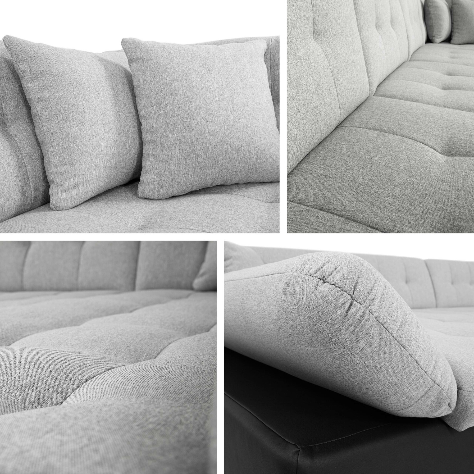 Угловой диван Comfivo 150 (Soft 017 + Soul 17)