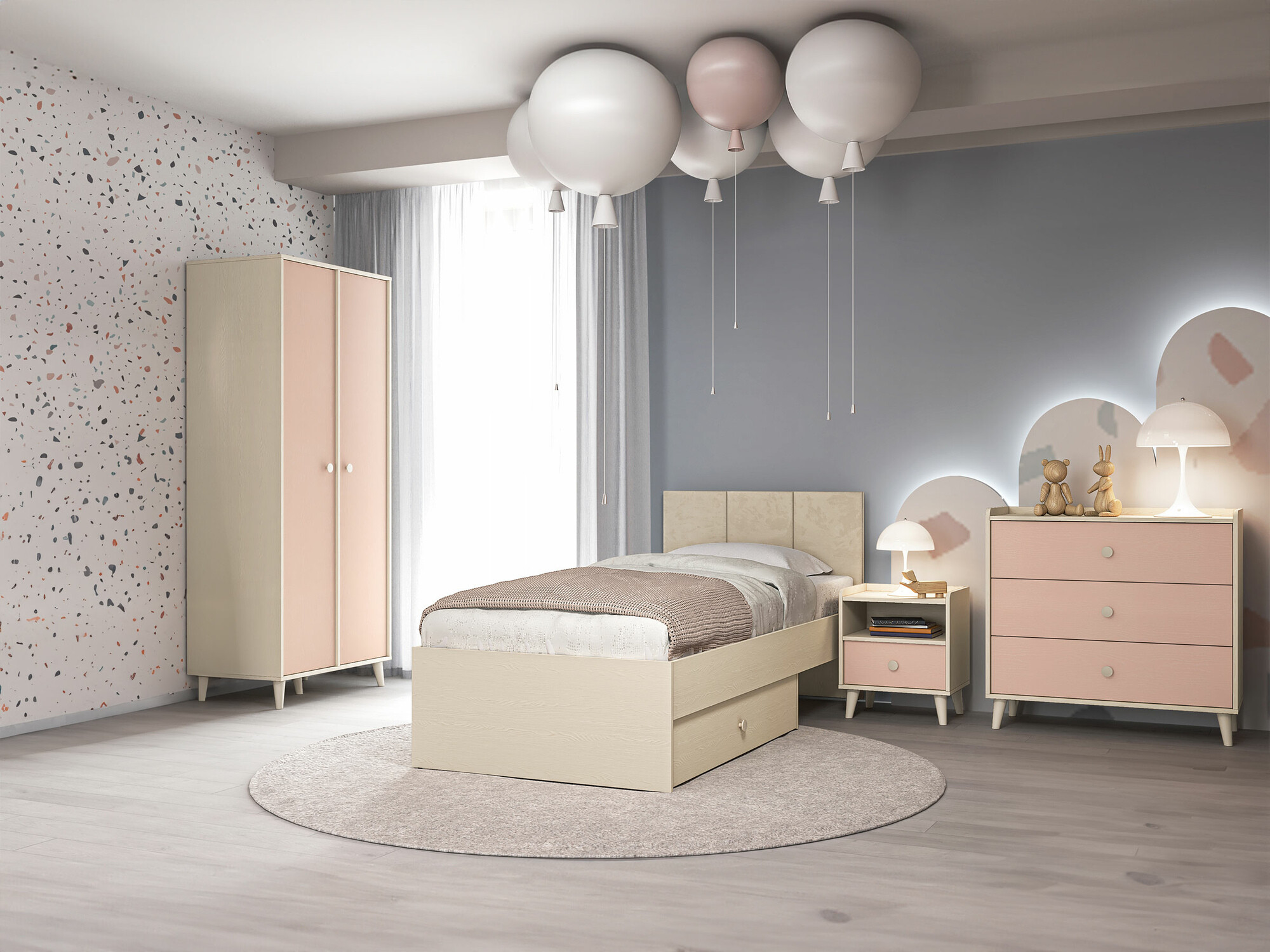 Bērnu istabas komplekts Tortoli 111