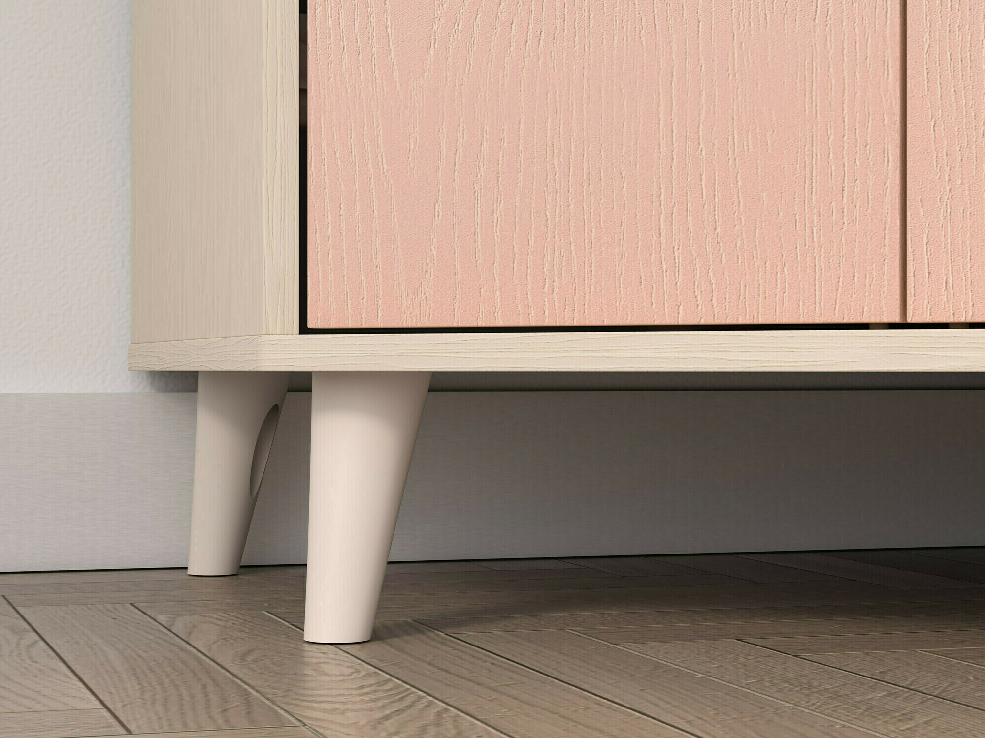 Bērnu istabas komplekts Tortoli 113 (Tumši rozā)