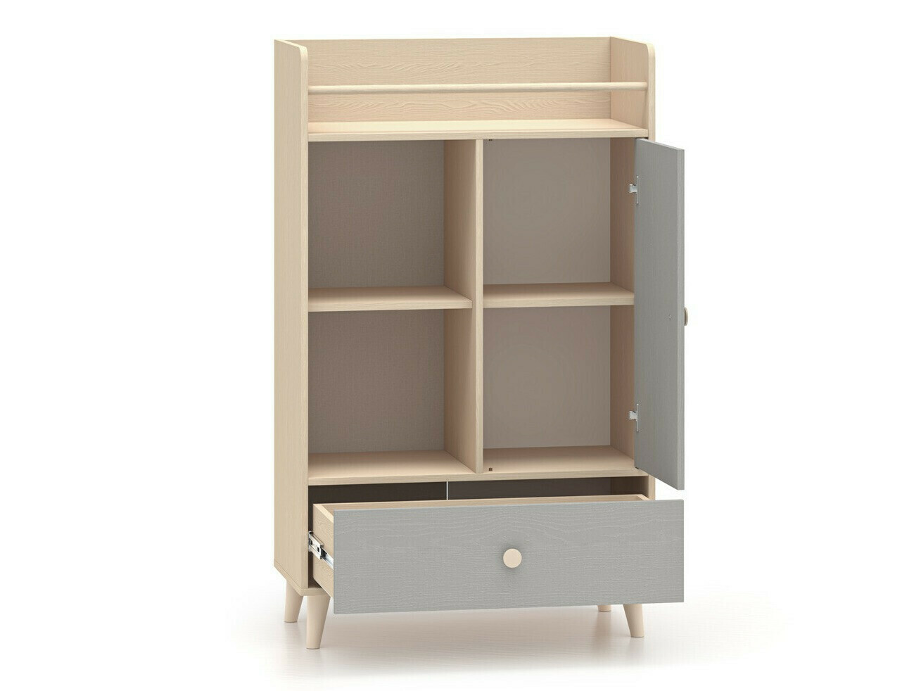 Bērnu istabas komplekts Tortoli 115 (Pelēks)