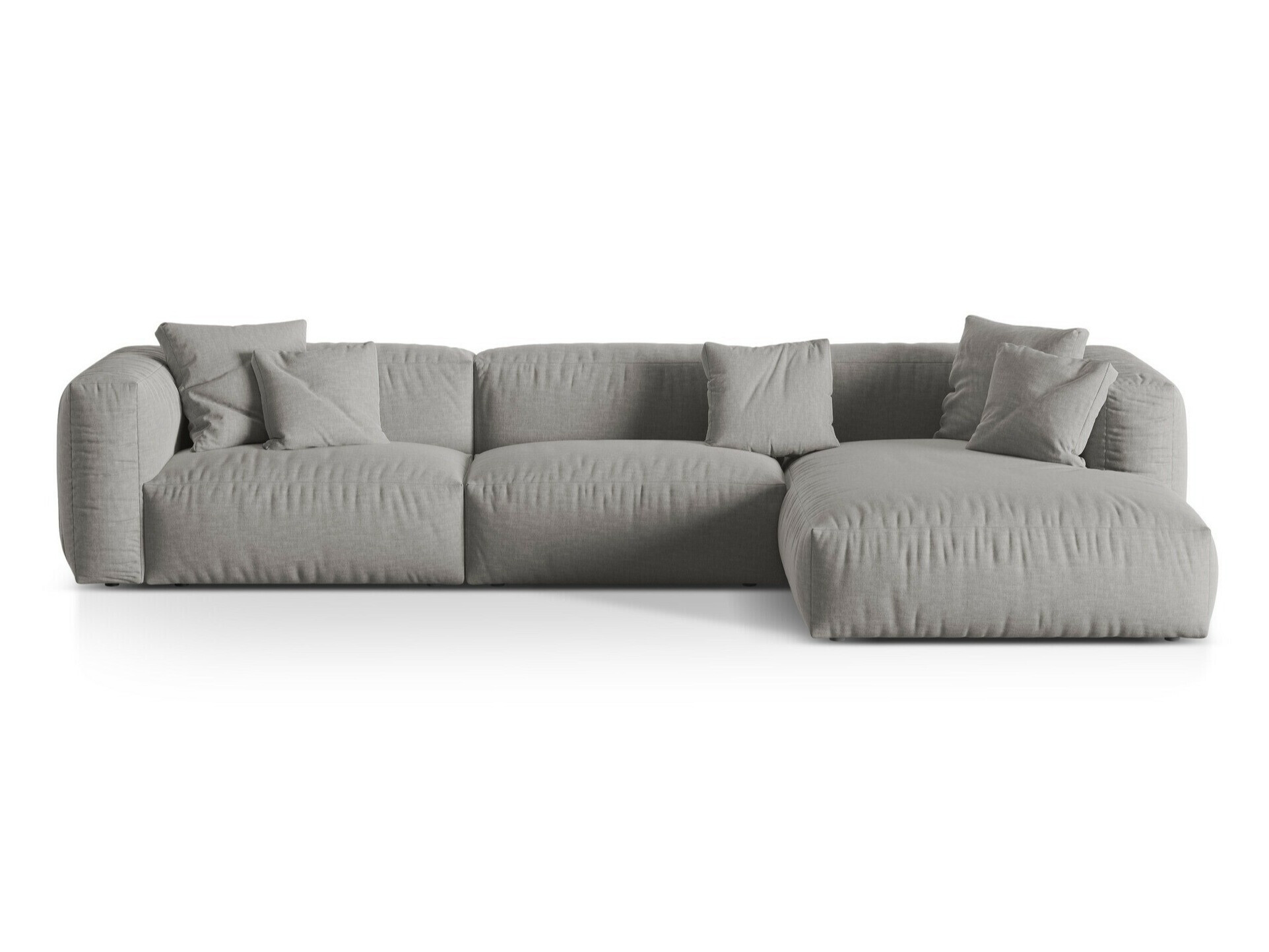 Moduļu stūra dīvāns Sorcoro 104 (Boston Gaišs Pelēks)