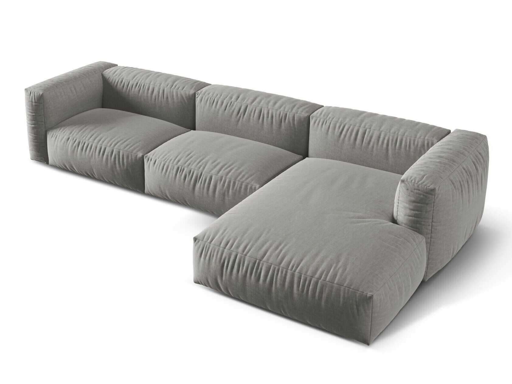 Moduļu stūra dīvāns Sorcoro 104 (Boston Gaišs Pelēks)