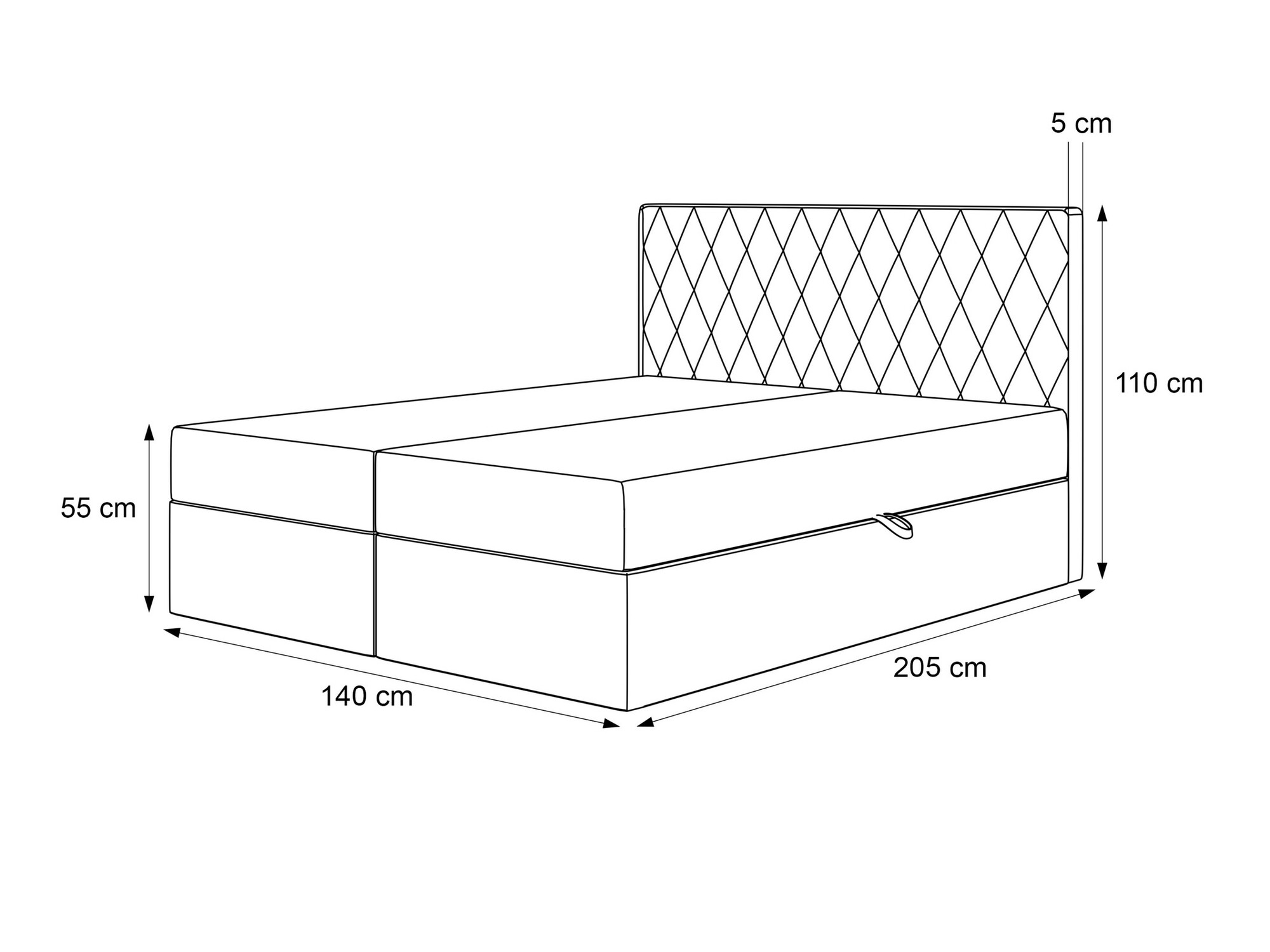 Kontinentālā gulta Martinez 114 (Magic Velvet 2219)