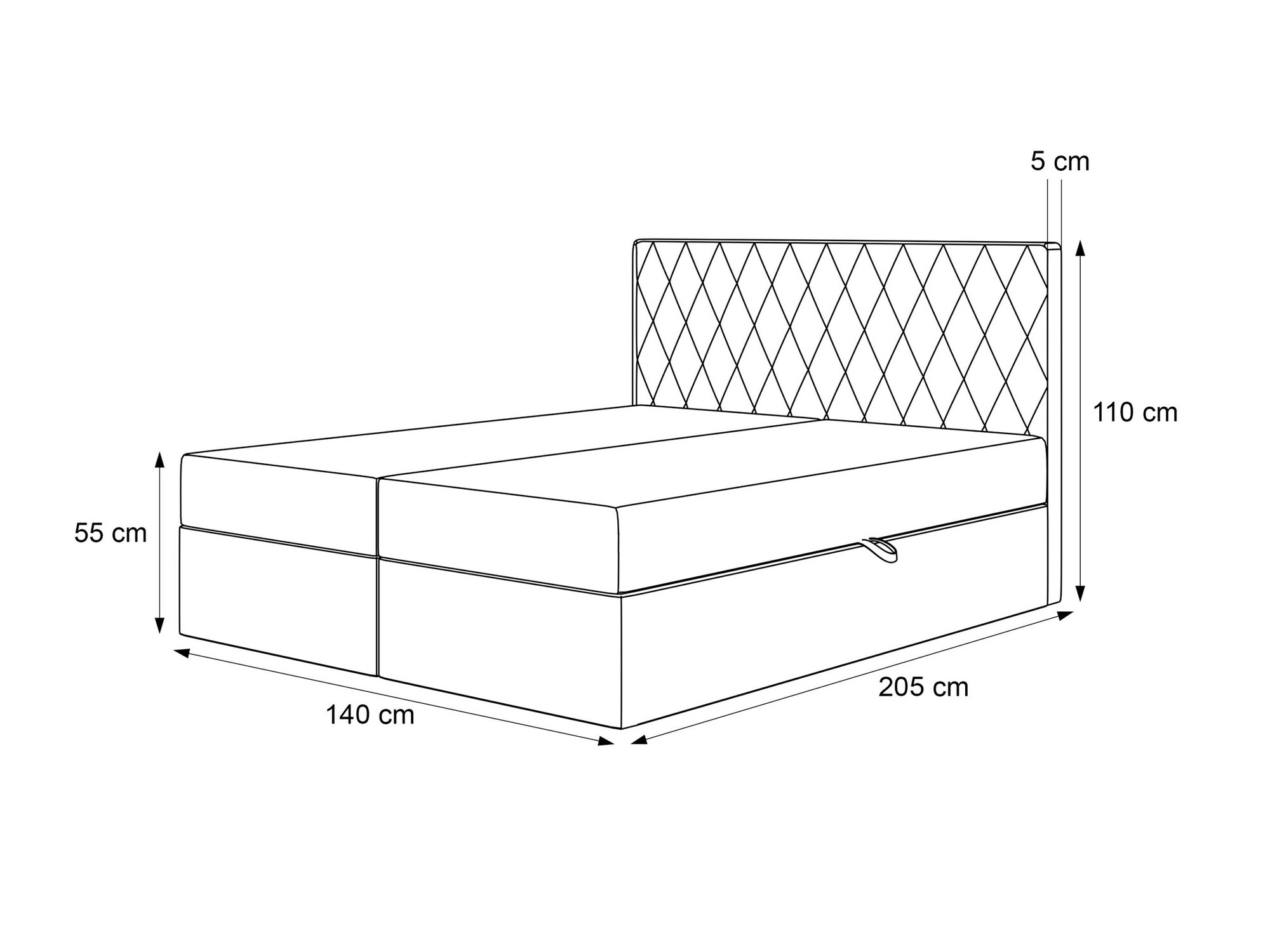 Континентальная кровать Martinez 114 (Magic Velvet 2229)