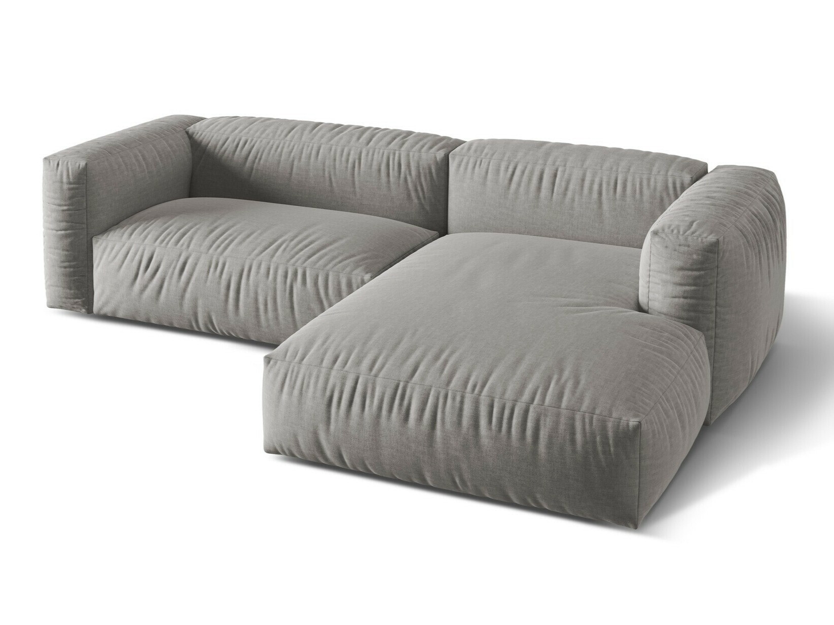 Moduļu stūra dīvāns Sorcoro 105 (Boston Gaišs Pelēks)