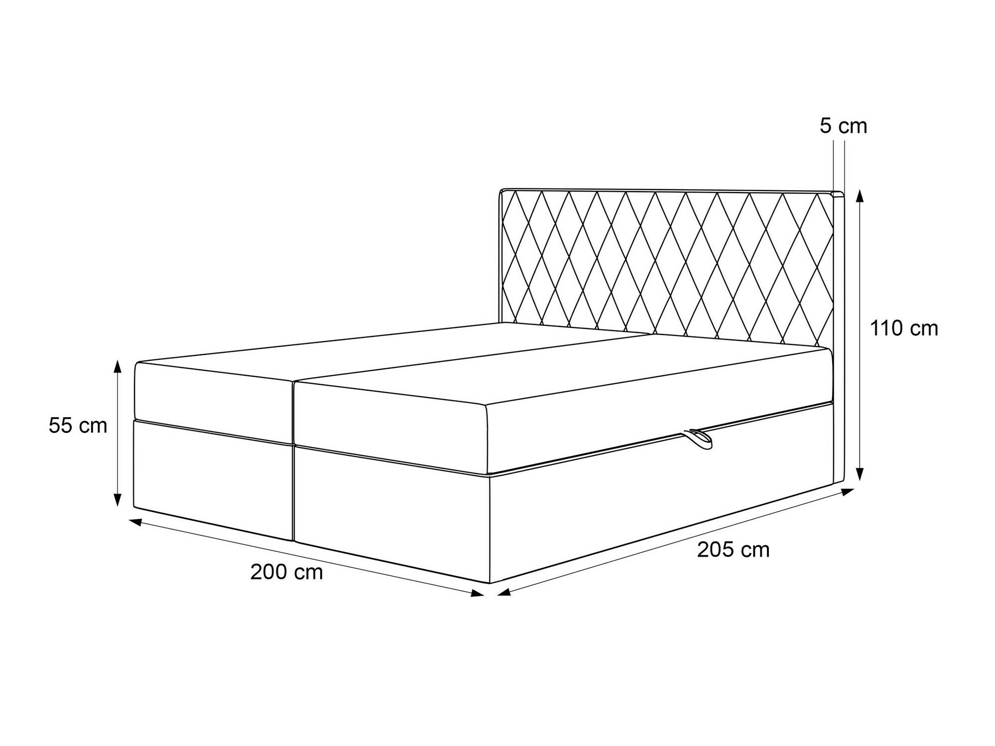 Kontinentālā gulta Martinez 114 (Magic Velvet 2256)