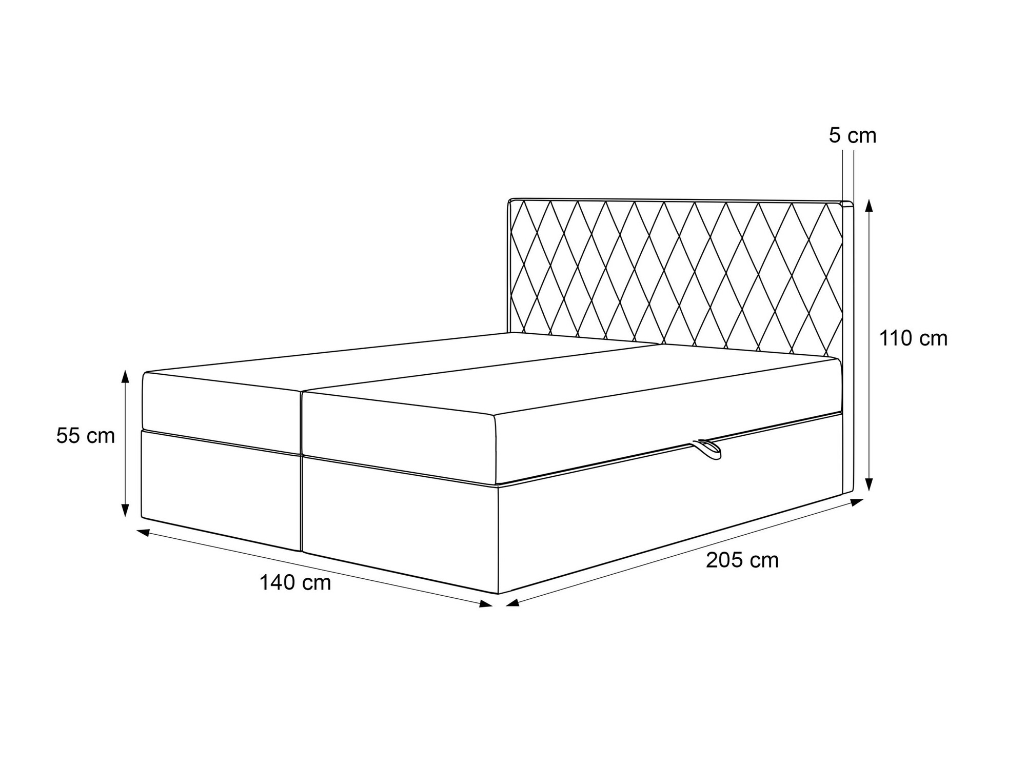 Kontinentālā gulta Martinez 114 (Melody 12)