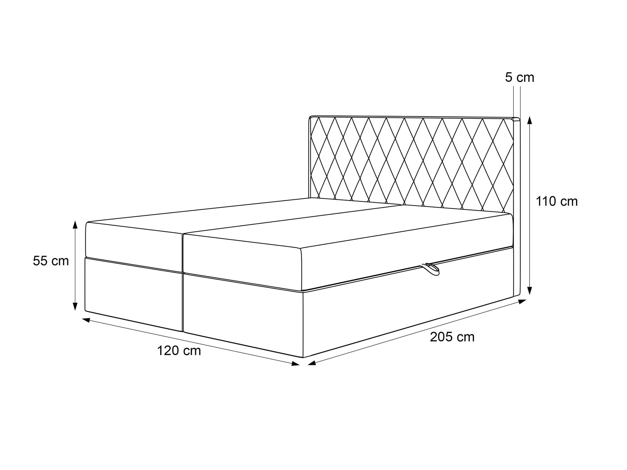 Kontinentālā gulta Martinez 114 (Melody 13)