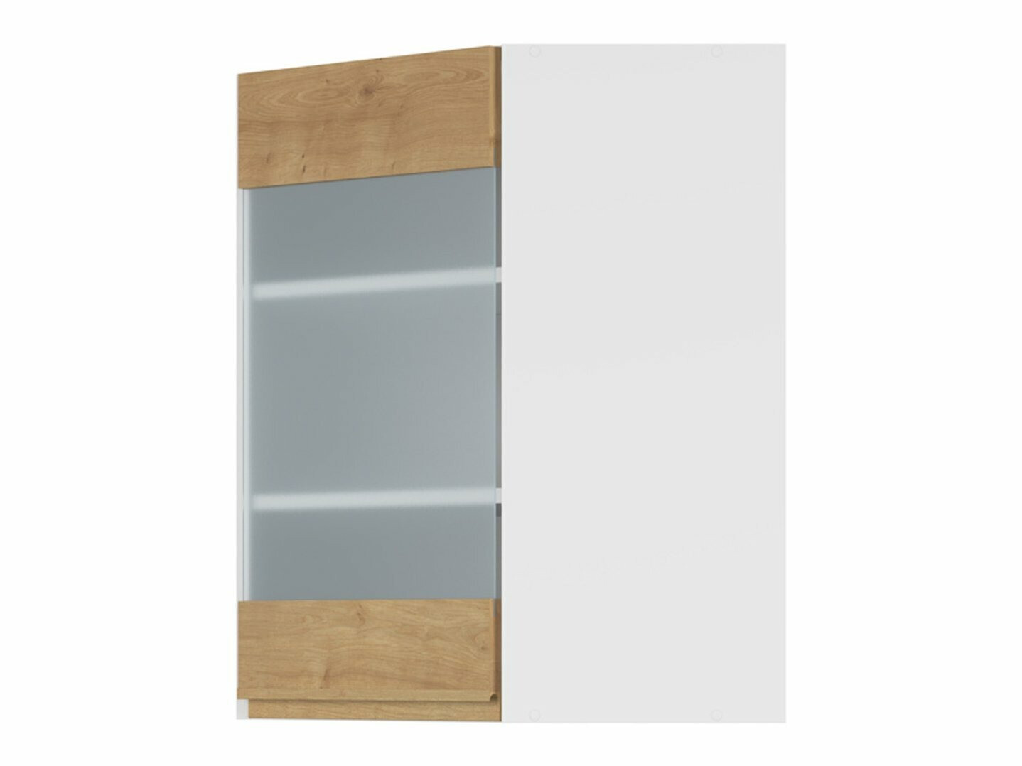 Модульный настенный угловой шкафчик Soli Oak 153