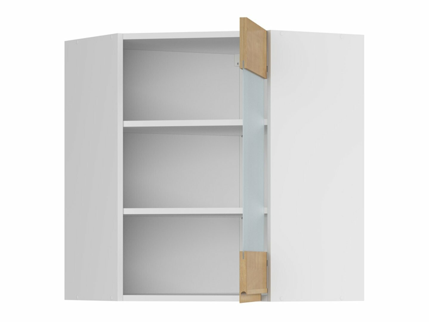 Модульный настенный угловой шкафчик Soli Oak 153