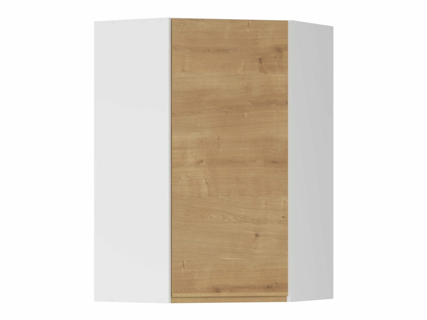 Модульный настенный угловой шкафчик Soli Oak 154