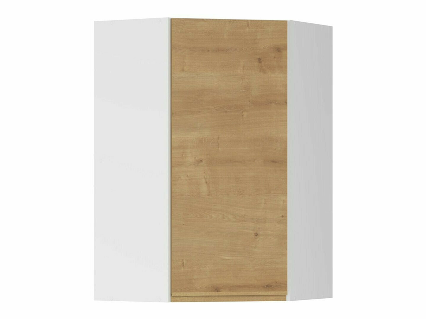 Модульный настенный угловой шкафчик Soli Oak 154