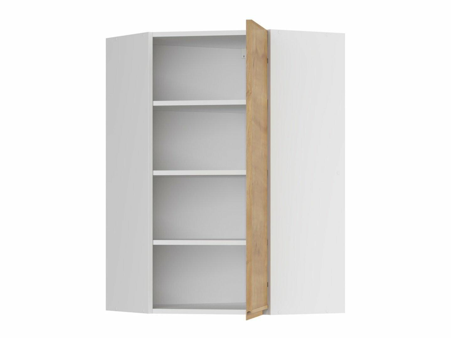 Модульный настенный угловой шкафчик Soli Oak 154