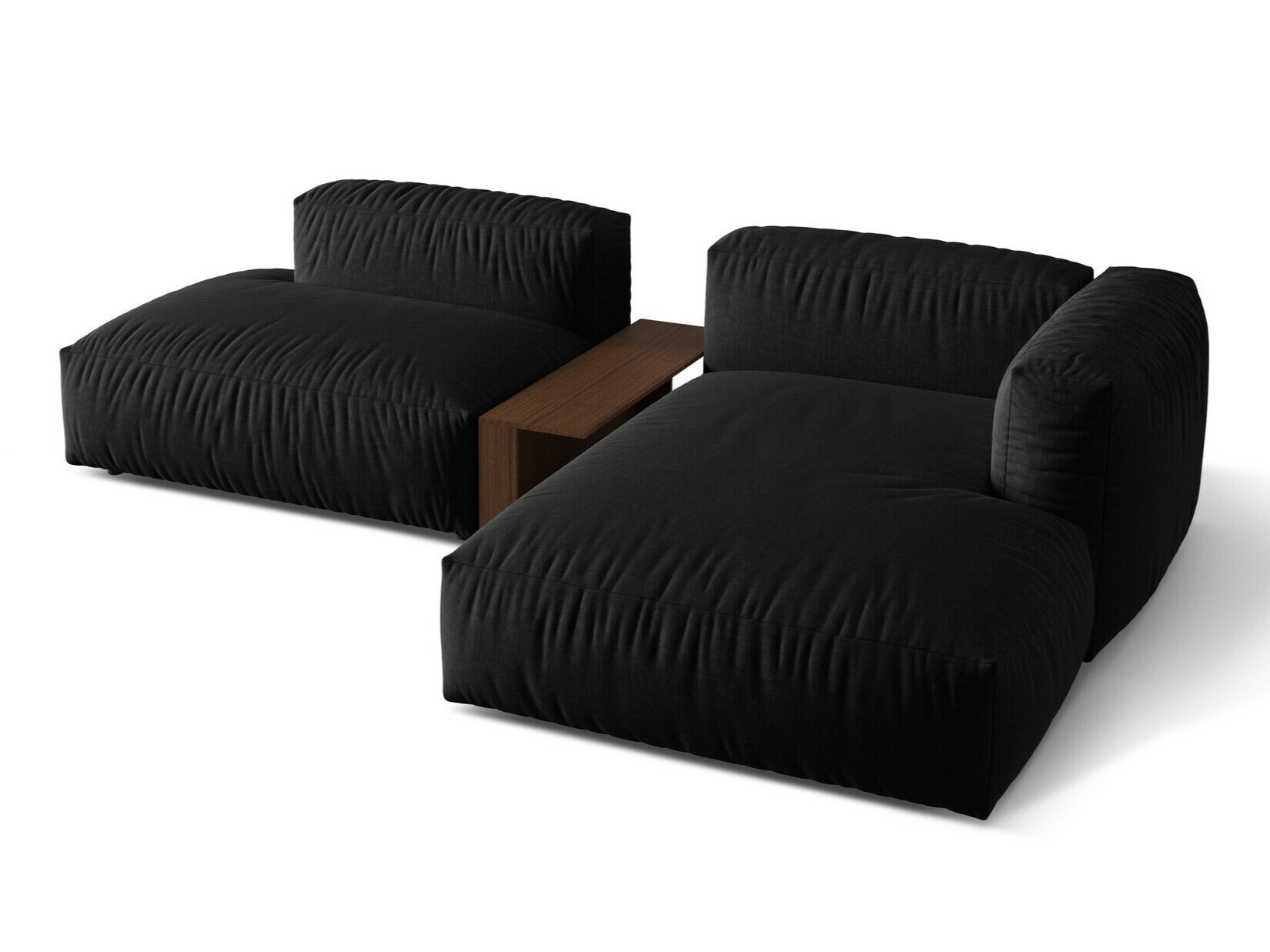 Moduļu stūra dīvāns Sorcoro 106 (Boston Black)