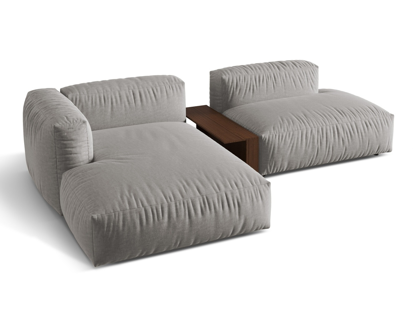 Moduļu stūra dīvāns Sorcoro 106 (Boston Gaišs Pelēks)