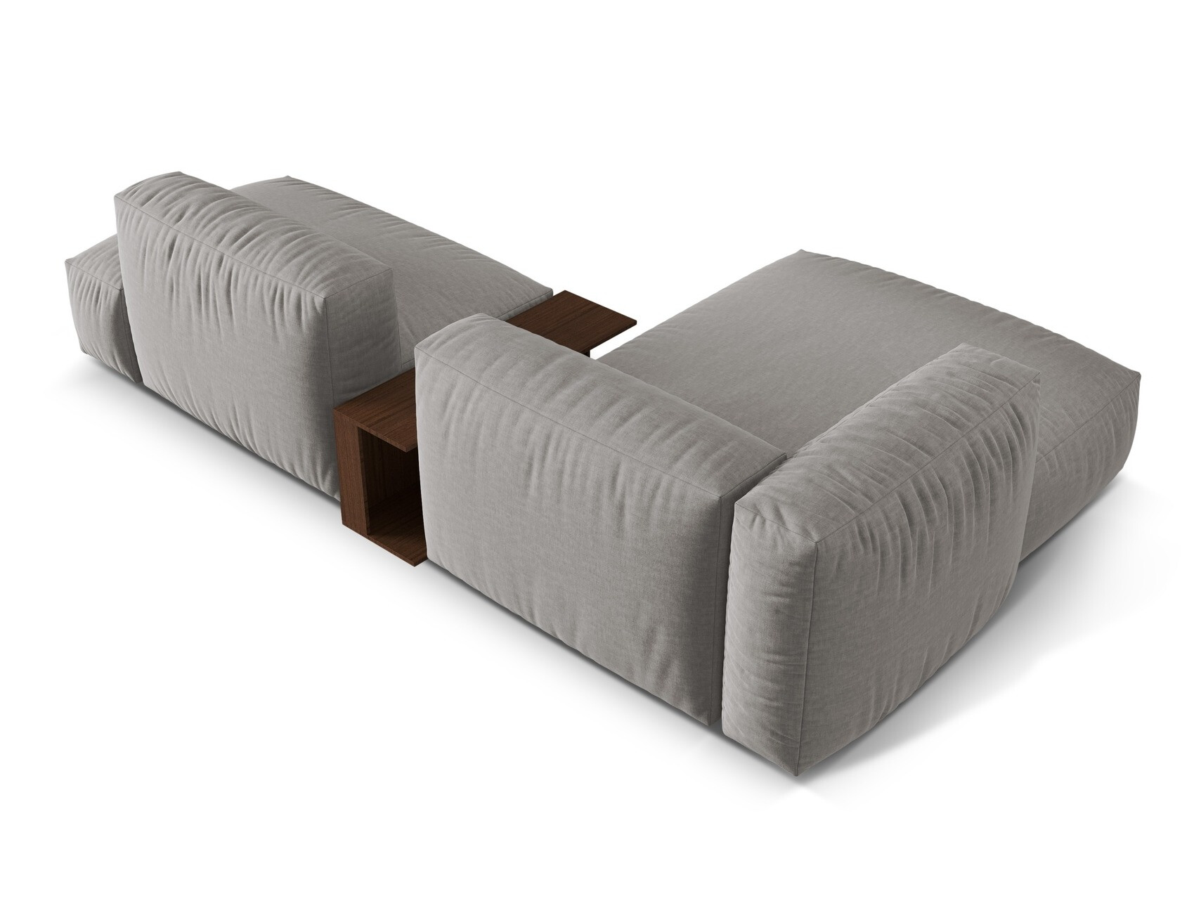 Moduļu stūra dīvāns Sorcoro 106 (Boston Gaišs Pelēks)