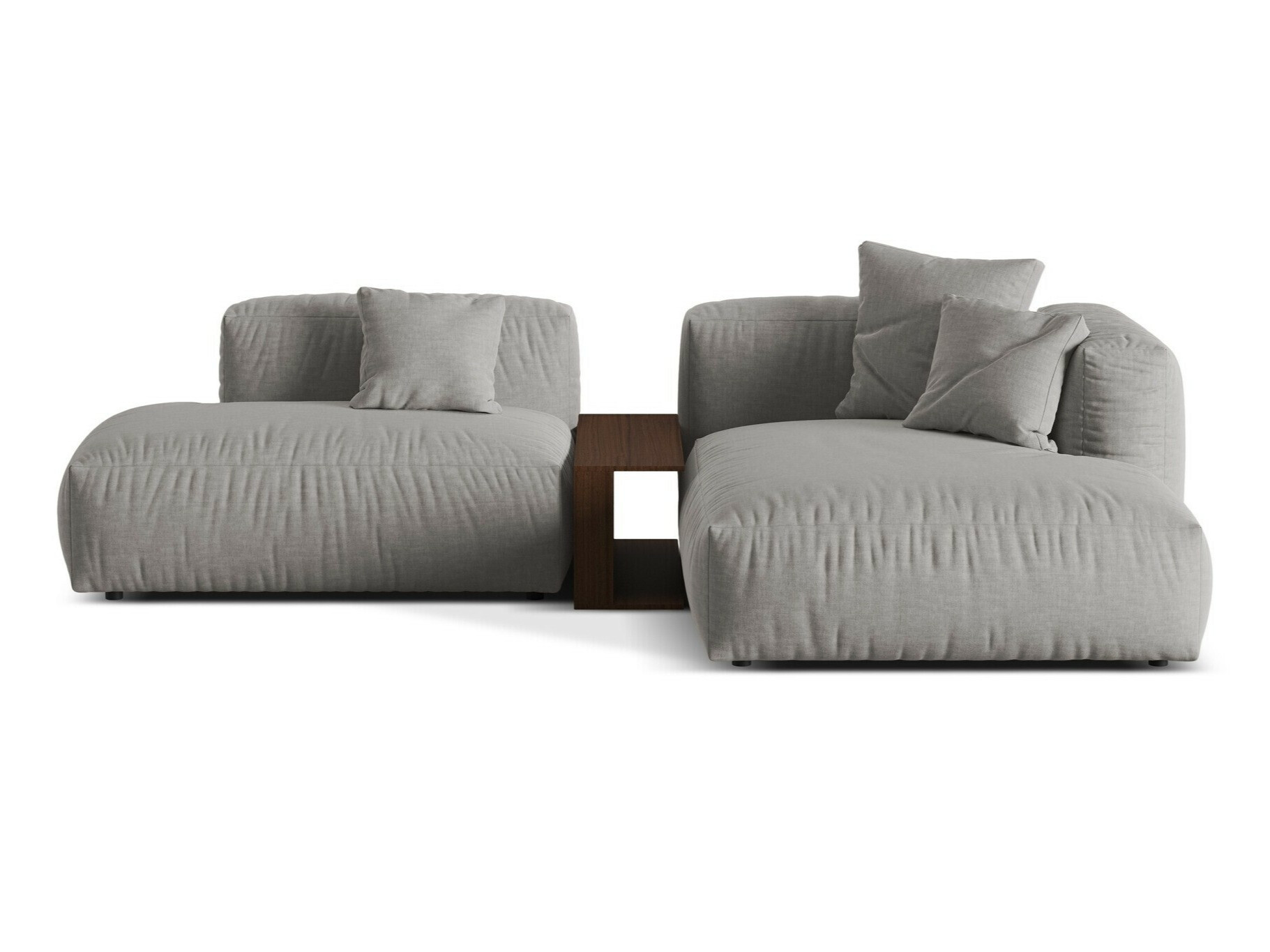 Moduļu stūra dīvāns Sorcoro 106 (Boston Gaišs Pelēks)