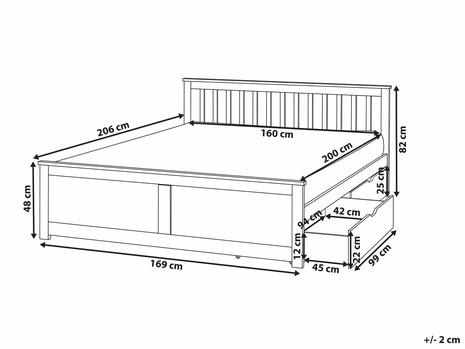 Кровать Berwyn 2470 (Белый)