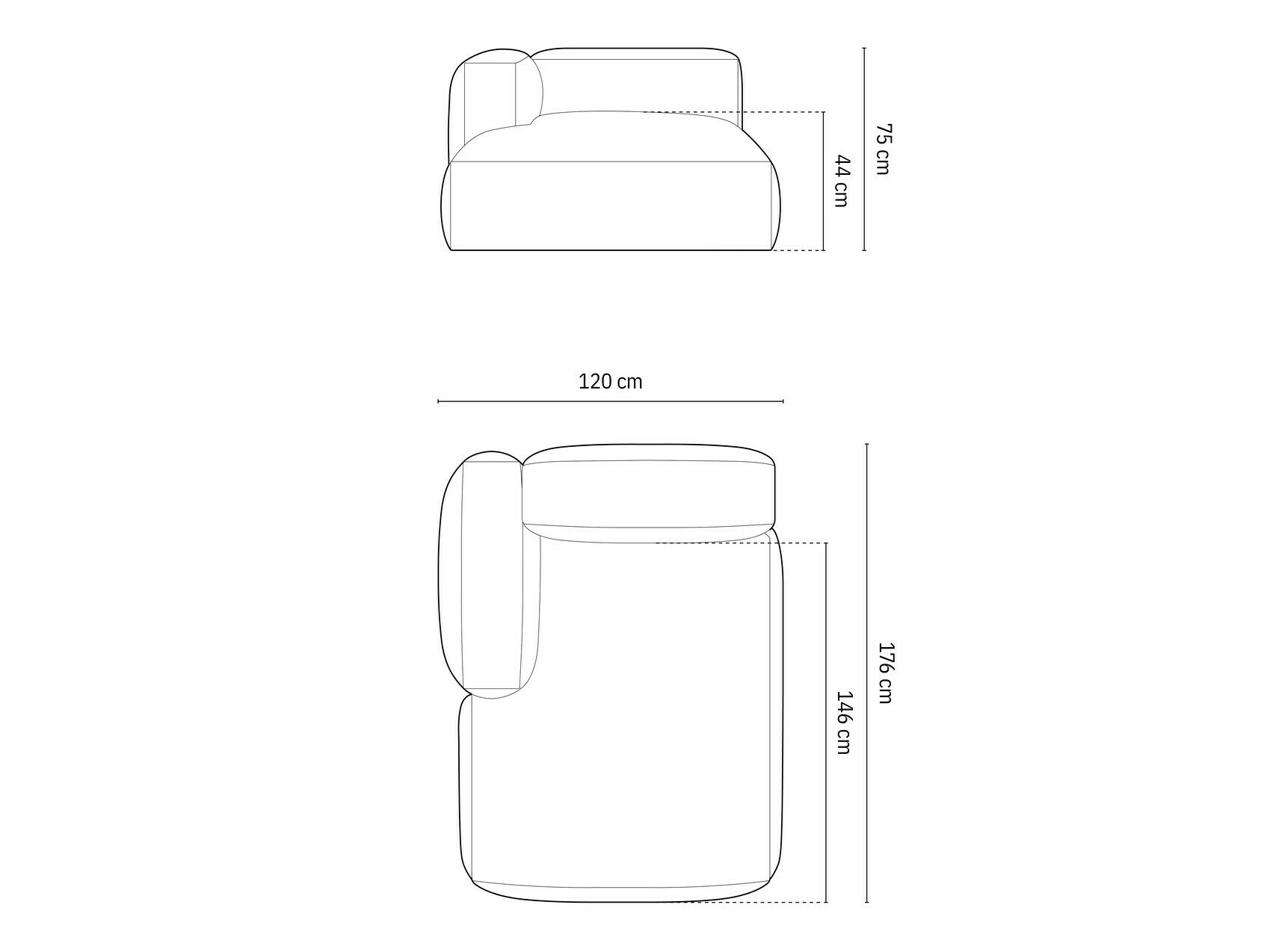 Moduļu krēsls Sorcoro 107 (Boston Ocean)