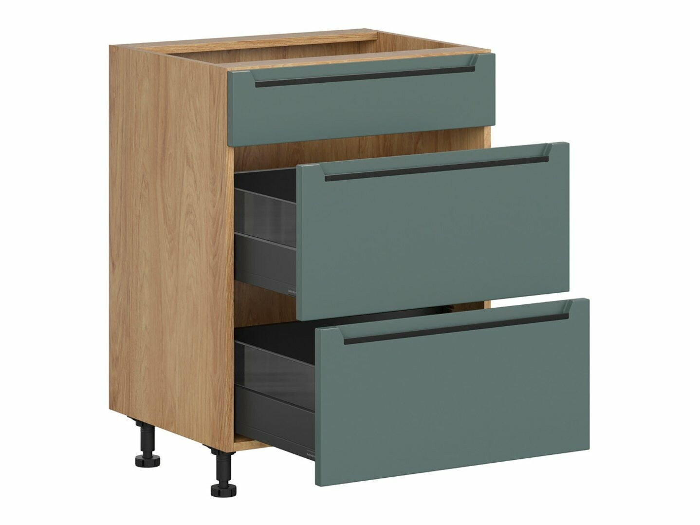 Модульный шкафчик с выдвижными ящиками Riso Green 107