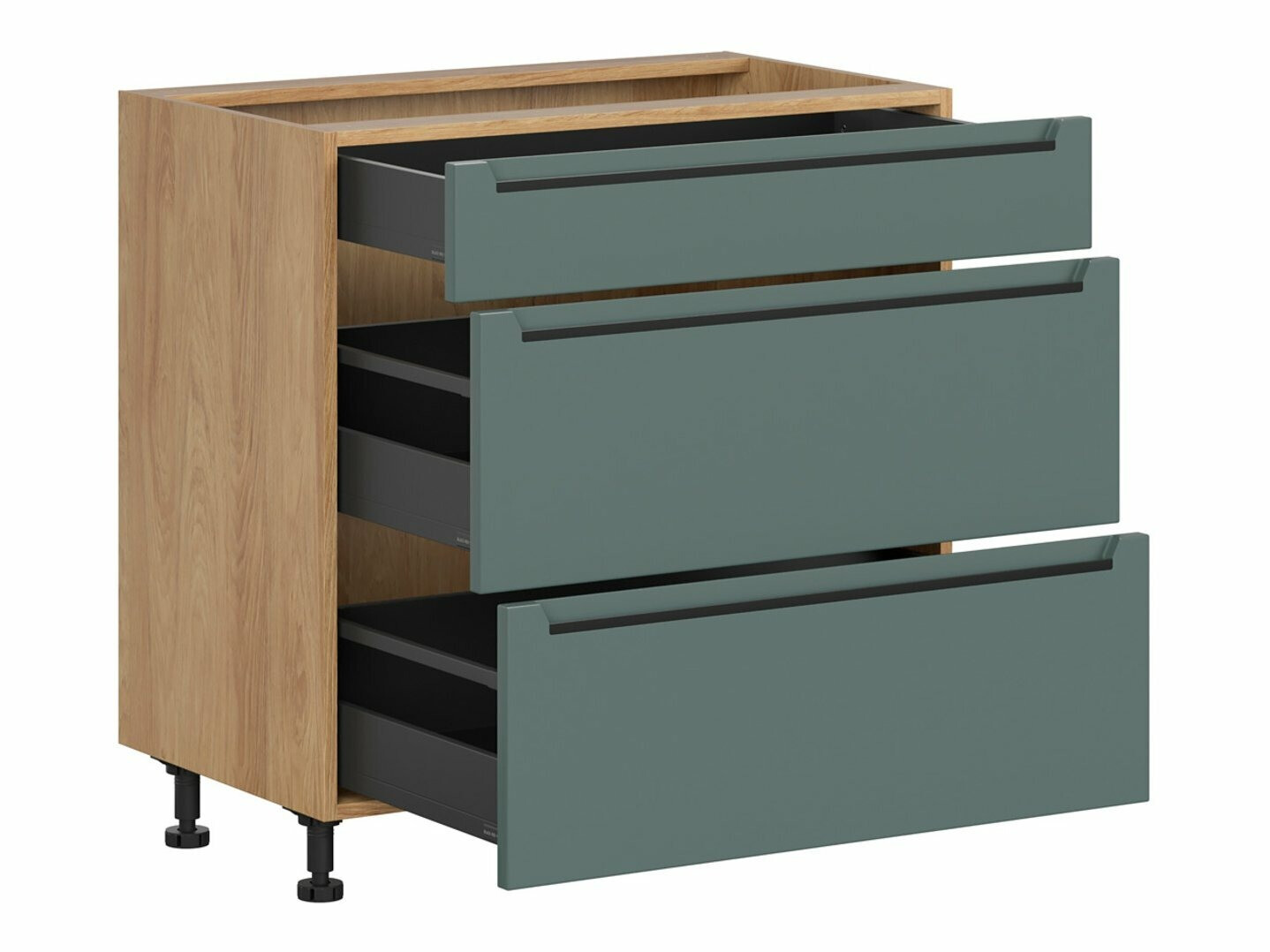 Модульный шкафчик с выдвижными ящиками Riso Green 111