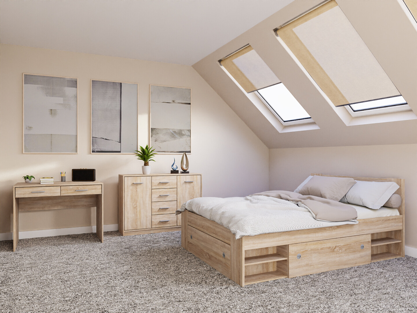 Спальный гарнитур Novsore 156 (Сонома Дуб)