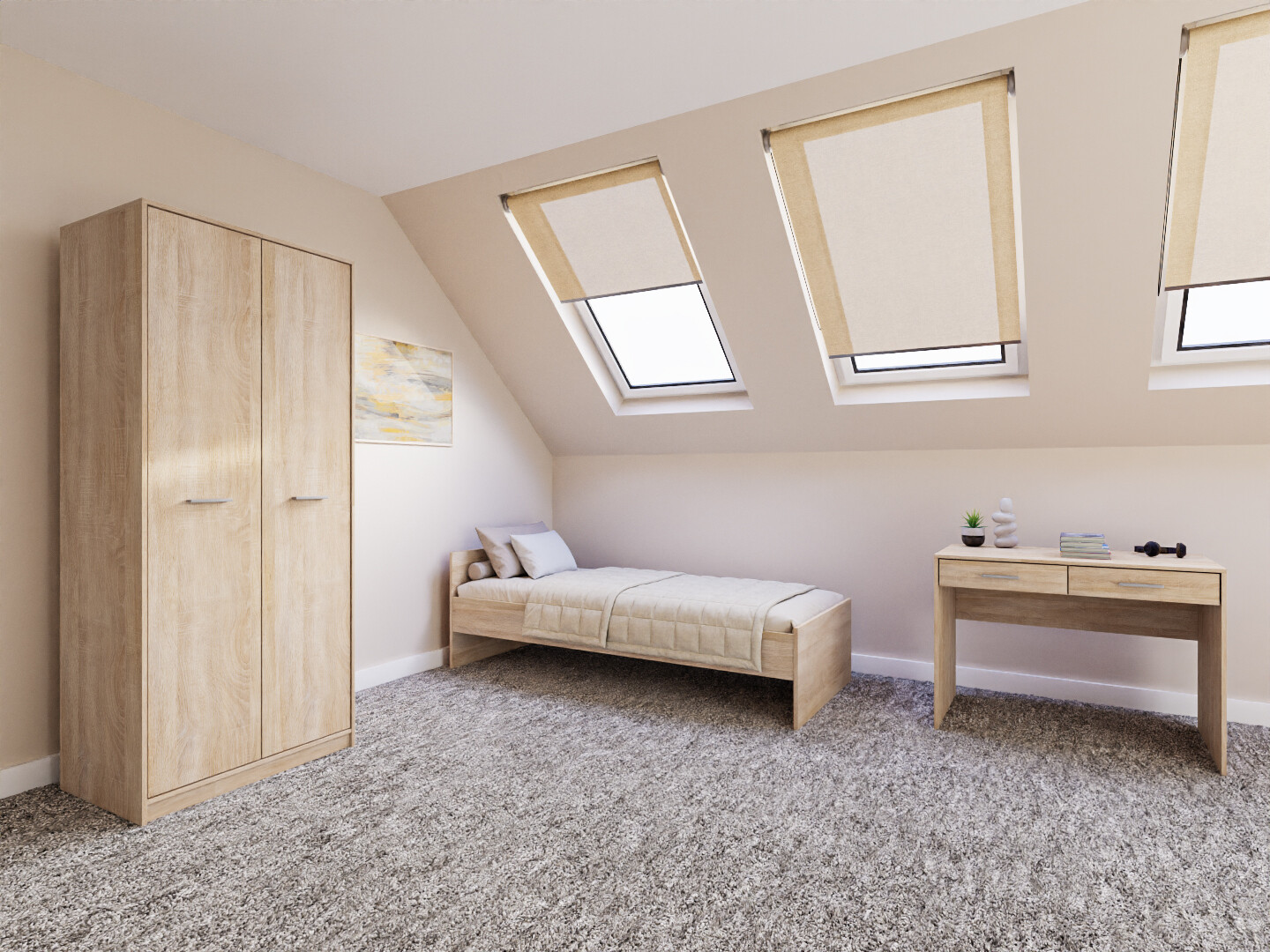 Guļamistabas komplekts Novsore 157 (Sonomas ozols)