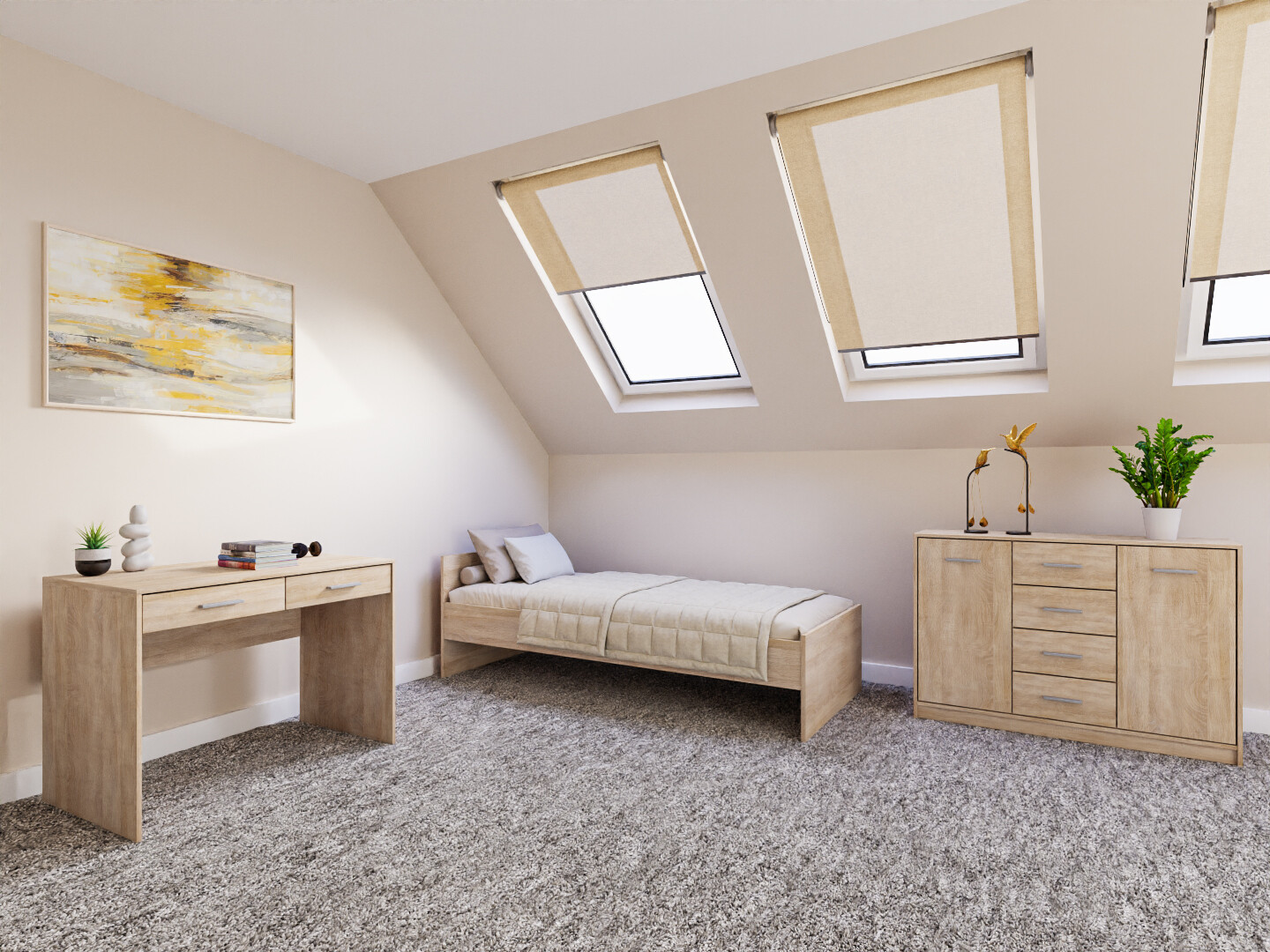 Спальный гарнитур Novsore 149 (Сонома Дуб)